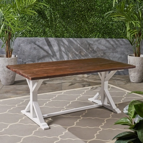 Outdoor Rustic Farmhouse Acacia Wood Dining Table - NH809603 outdoor lounge chair, patio sofa