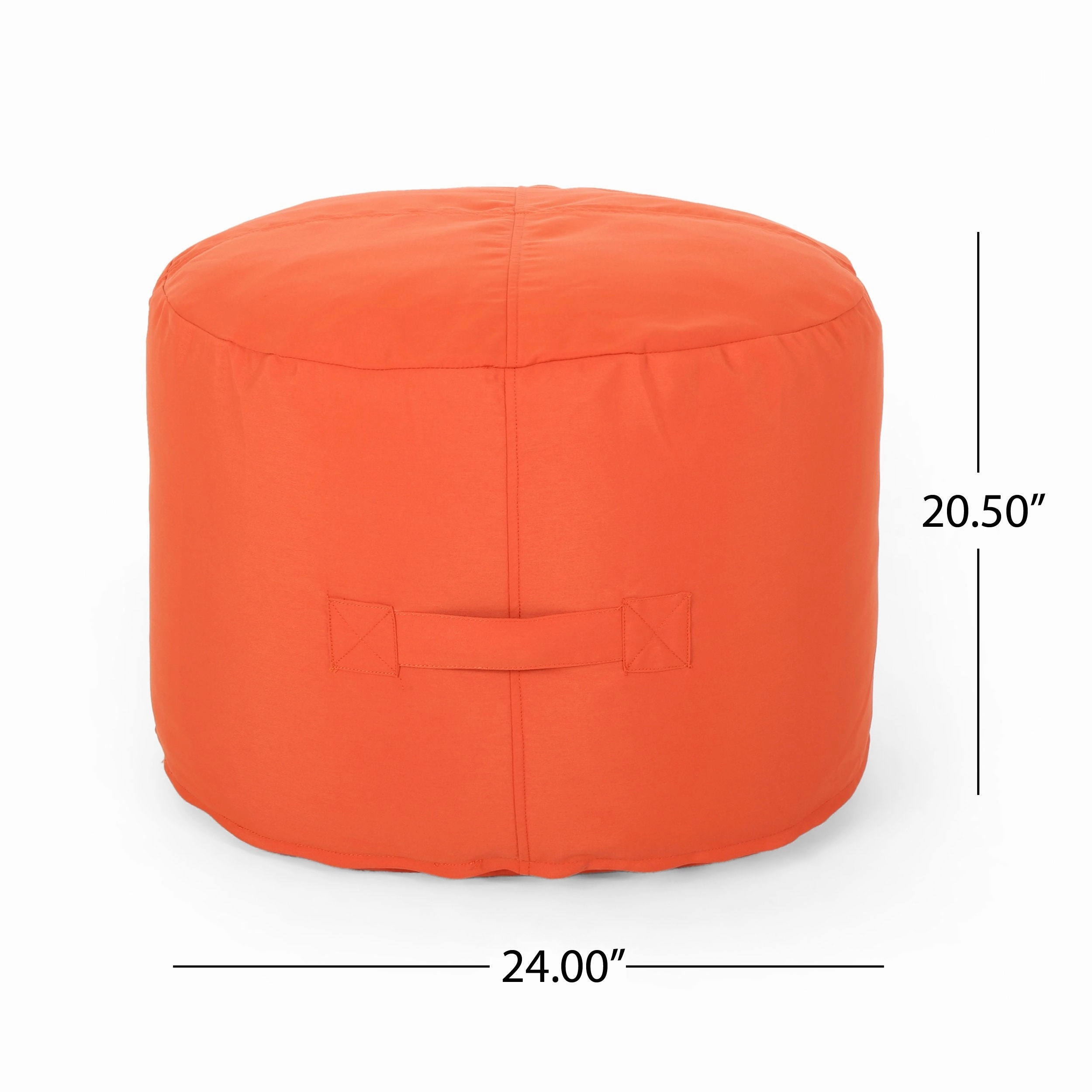 Outdoor Water Resistant 4.5 Bean Bag and 2 Ottoman Pouf Set - NH510803