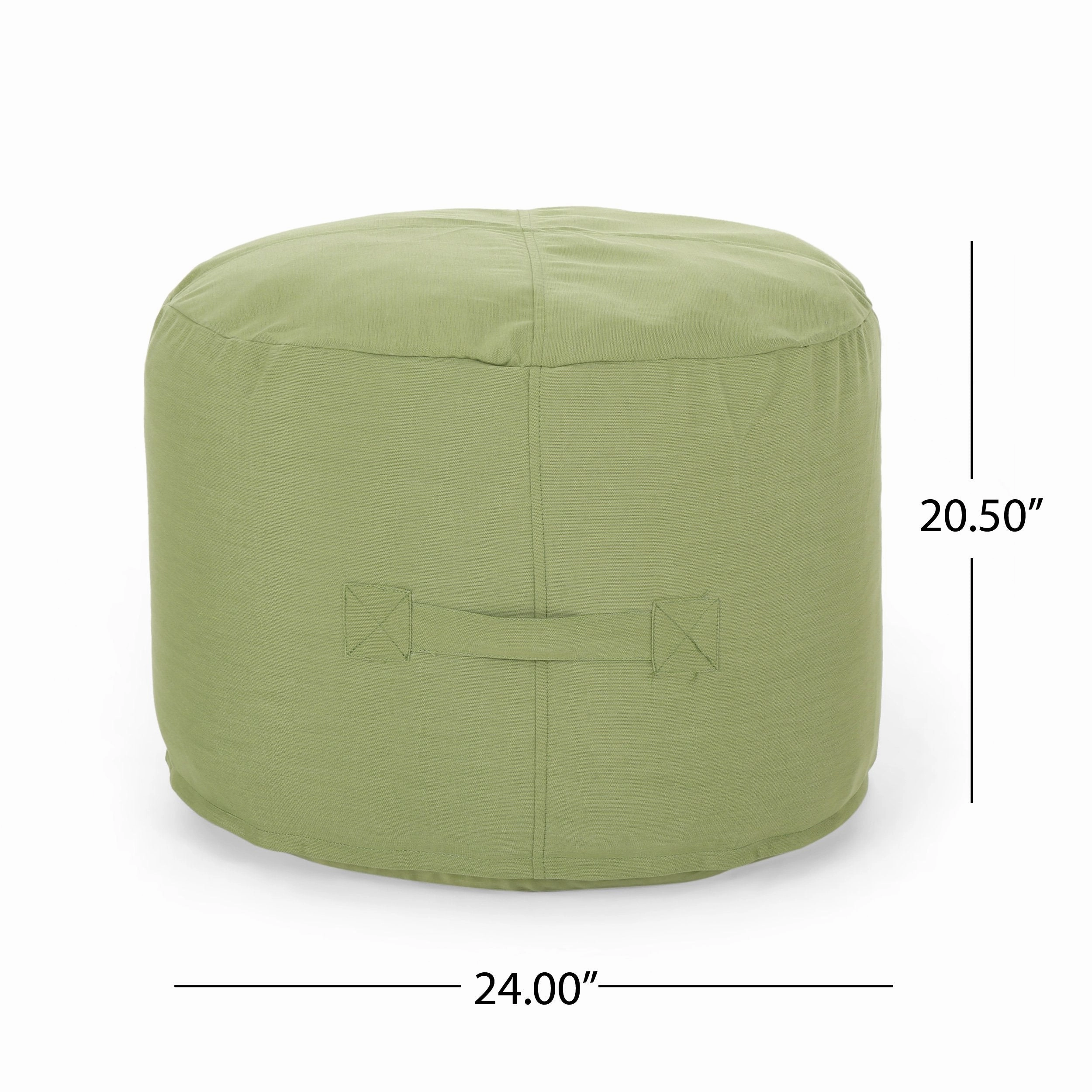 Outdoor Water Resistant 4.5 Bean Bag and 2 Ottoman Pouf Set - NH510803