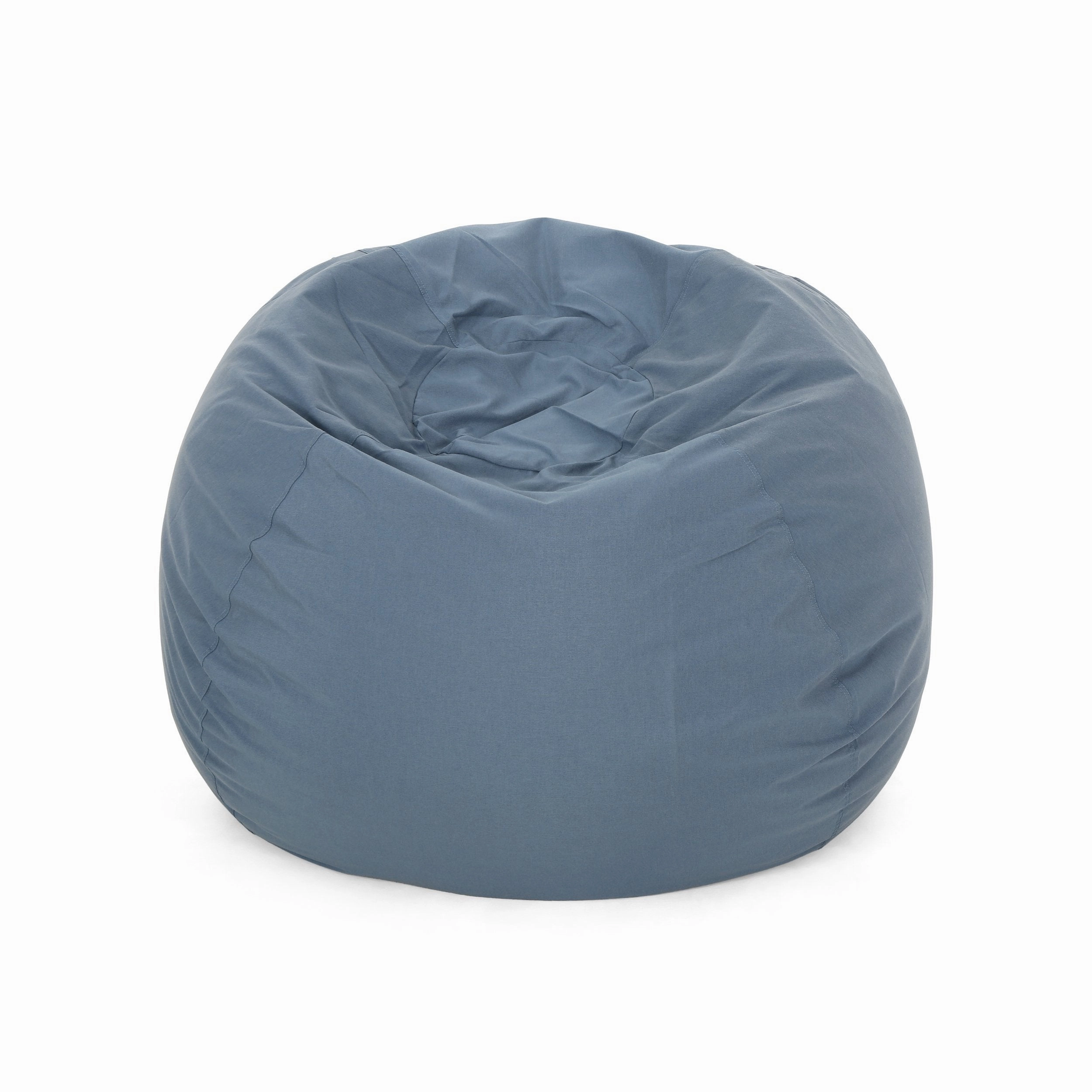 Outdoor Water Resistant 4.5 Bean Bag and 2 Ottoman Pouf Set - NH510803