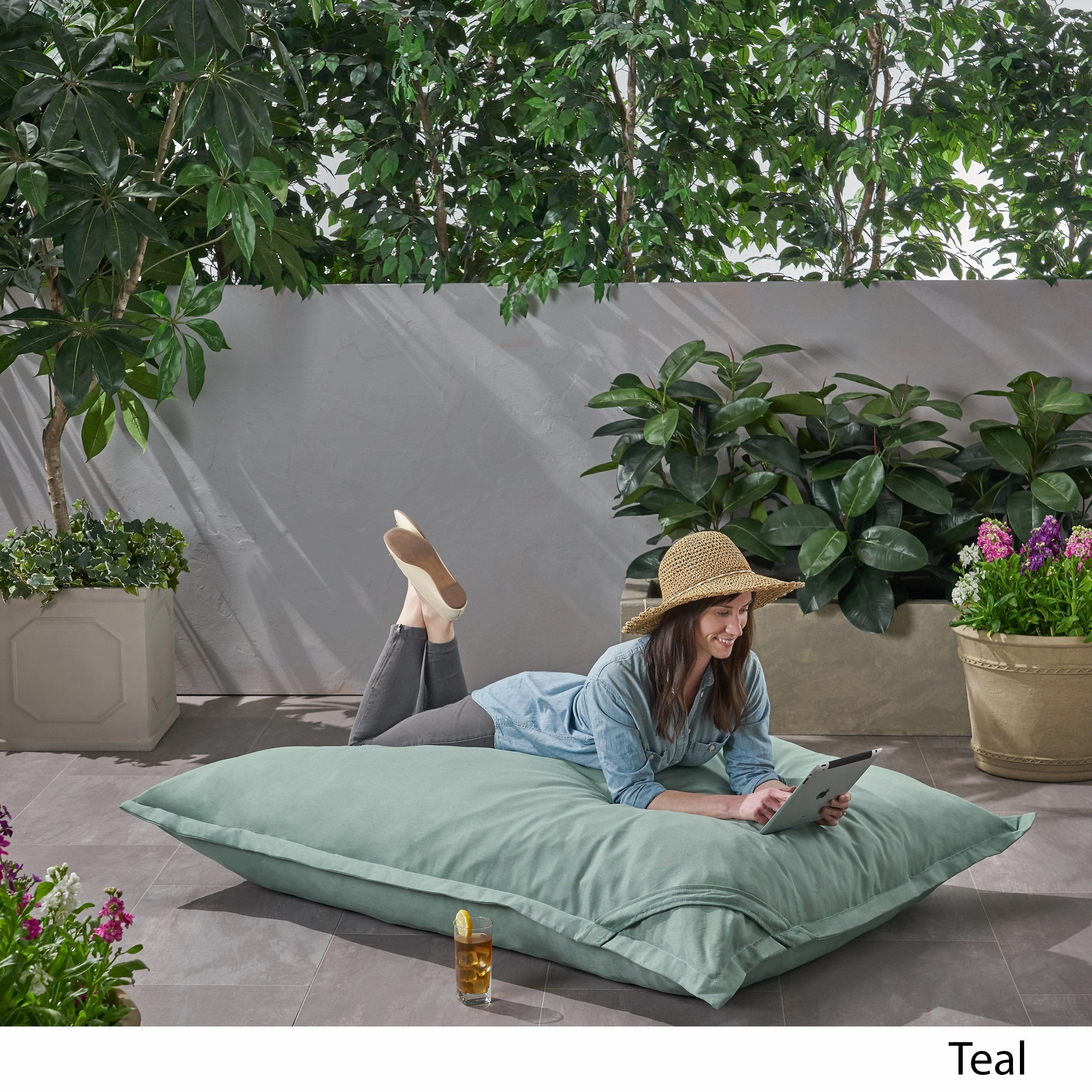 Outdoor Water Resistant 5.5X4 Lounger Bean Bag - NH820803