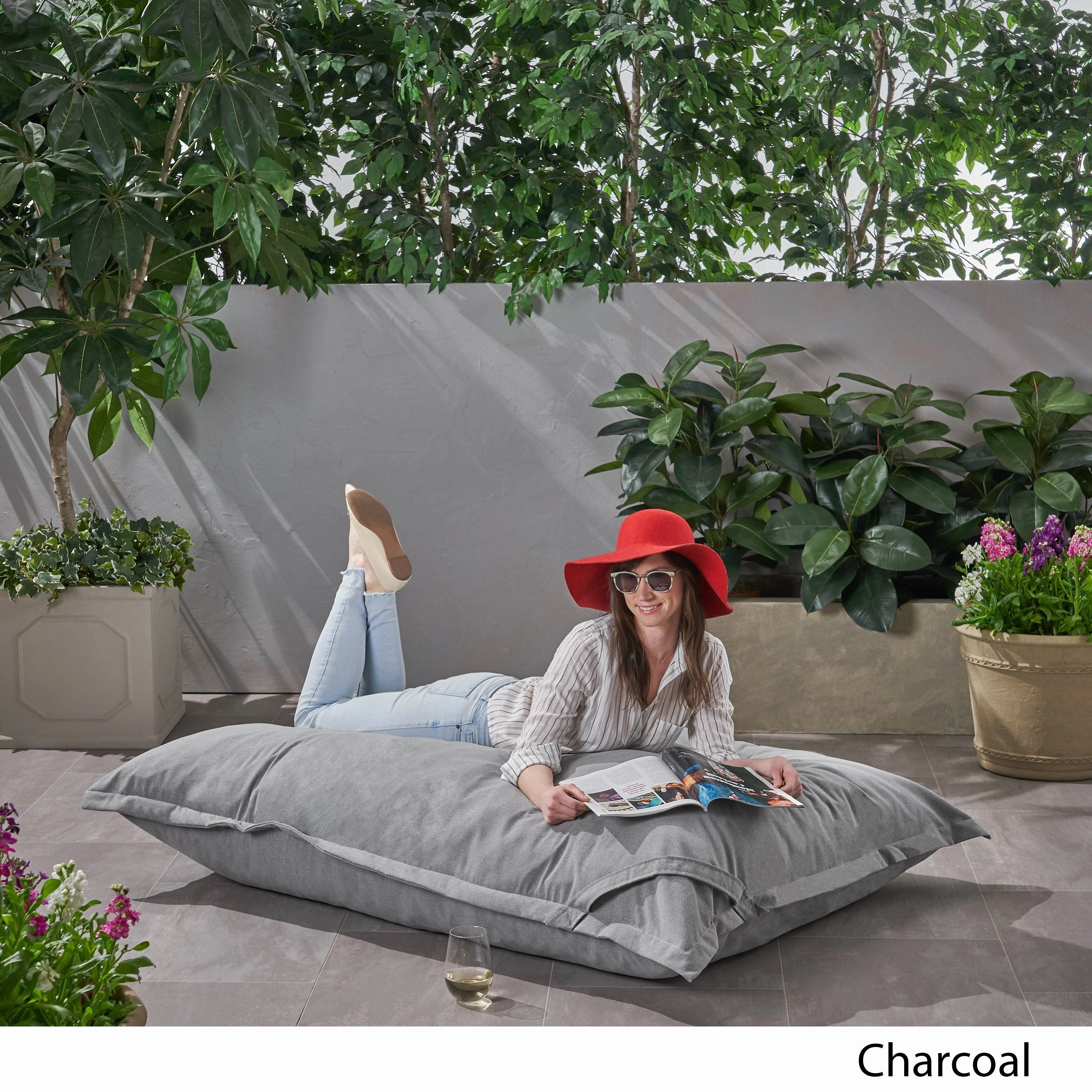 Outdoor Water Resistant 5.5X4 Lounger Bean Bag - NH820803