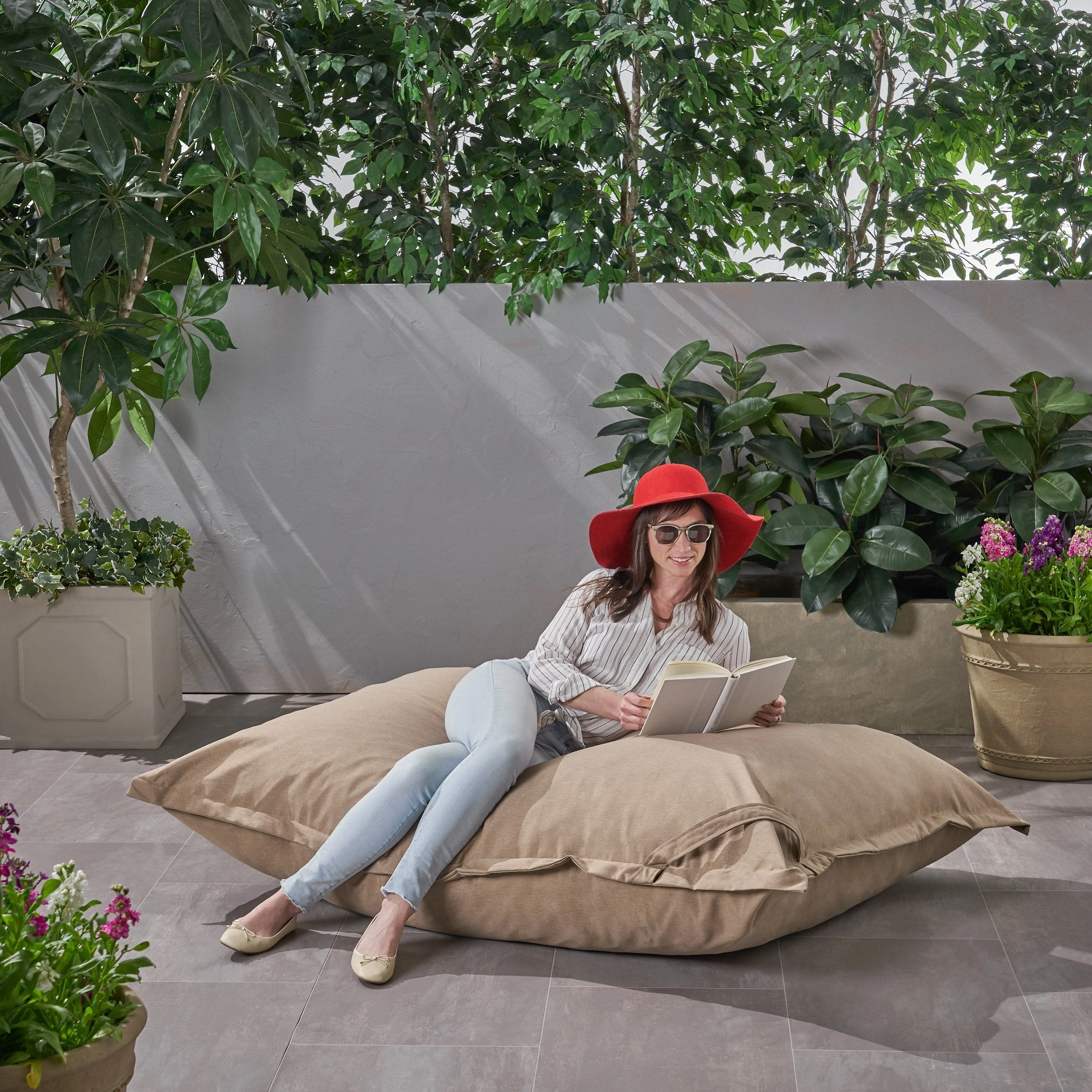 Outdoor Water Resistant 5.5X4 Lounger Bean Bag - NH820803