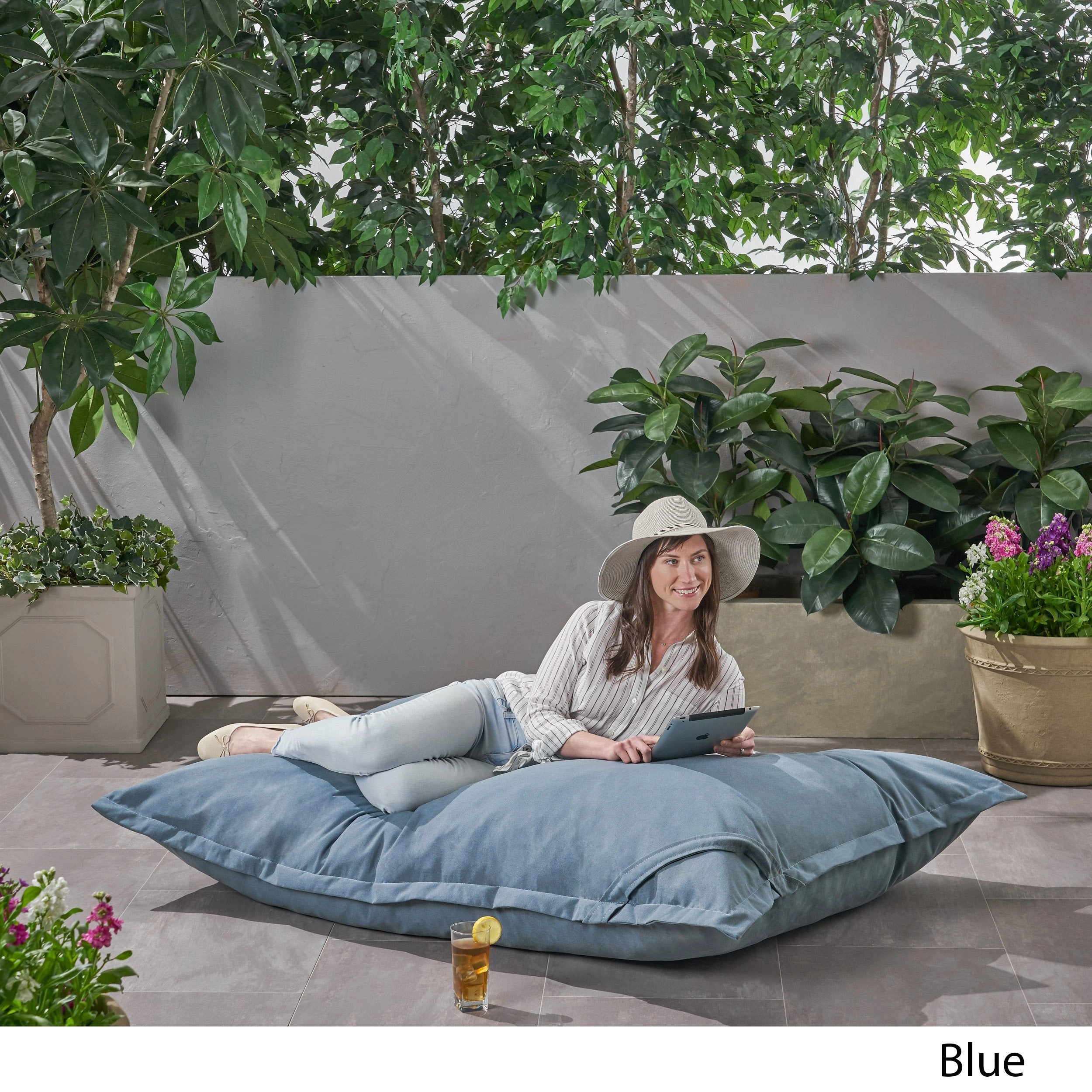 Outdoor Water Resistant 5.5X4 Lounger Bean Bag - NH820803