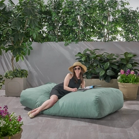 Outdoor Water Resistant 6X3 Lounger Bean Bag - NH040803 outdoor furniture, garden bench