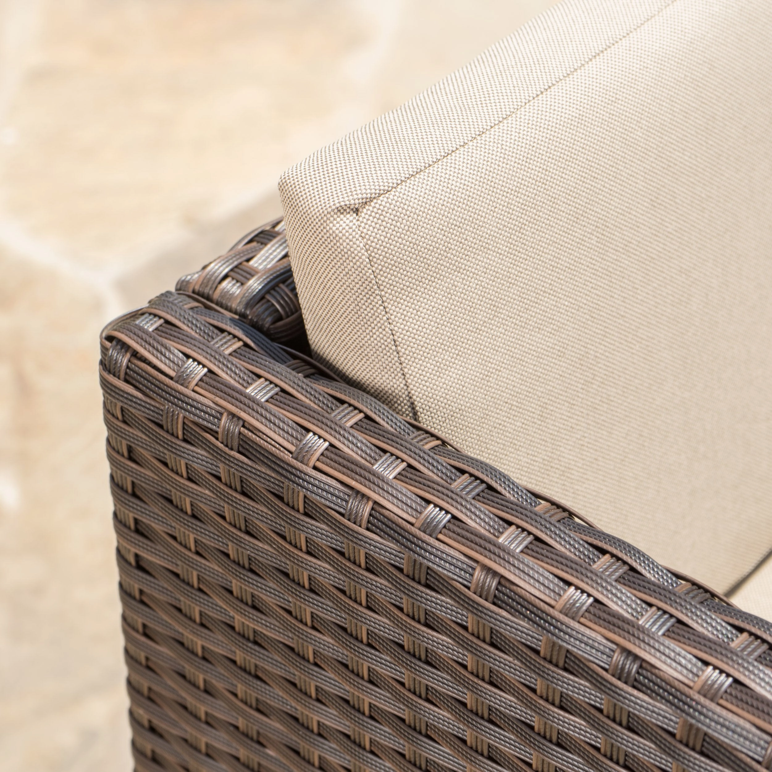 Outdoor Wicker 5Pc Dining Set w/ Water Resistant Cushions - NH798003