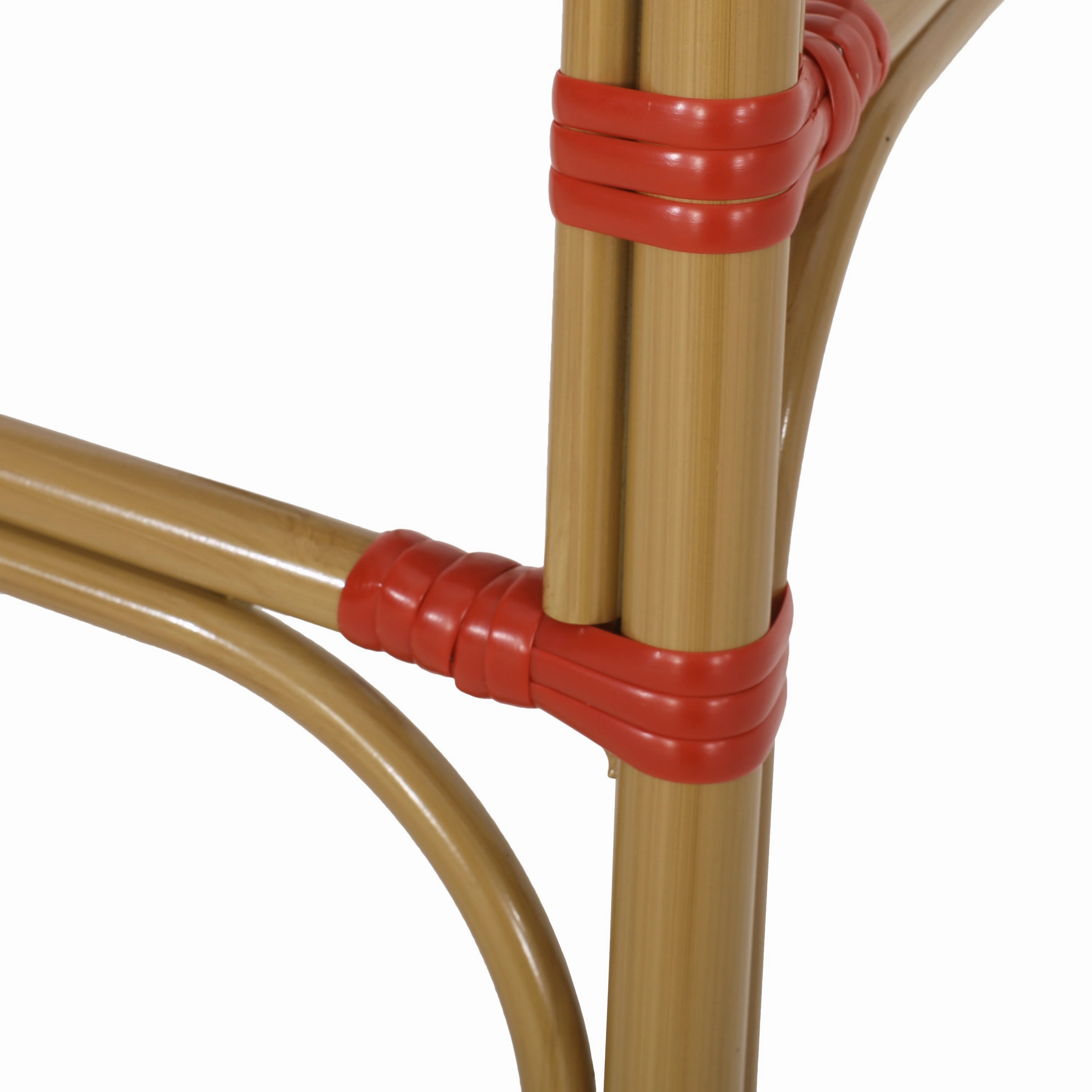 Outdoor Wicker and Aluminum French Barstools