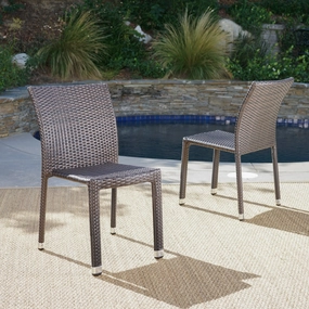 Outdoor Wicker Armless Stack Chairs With Aluminum Frame - NH132103 outdoor lounge chair, patio sofa