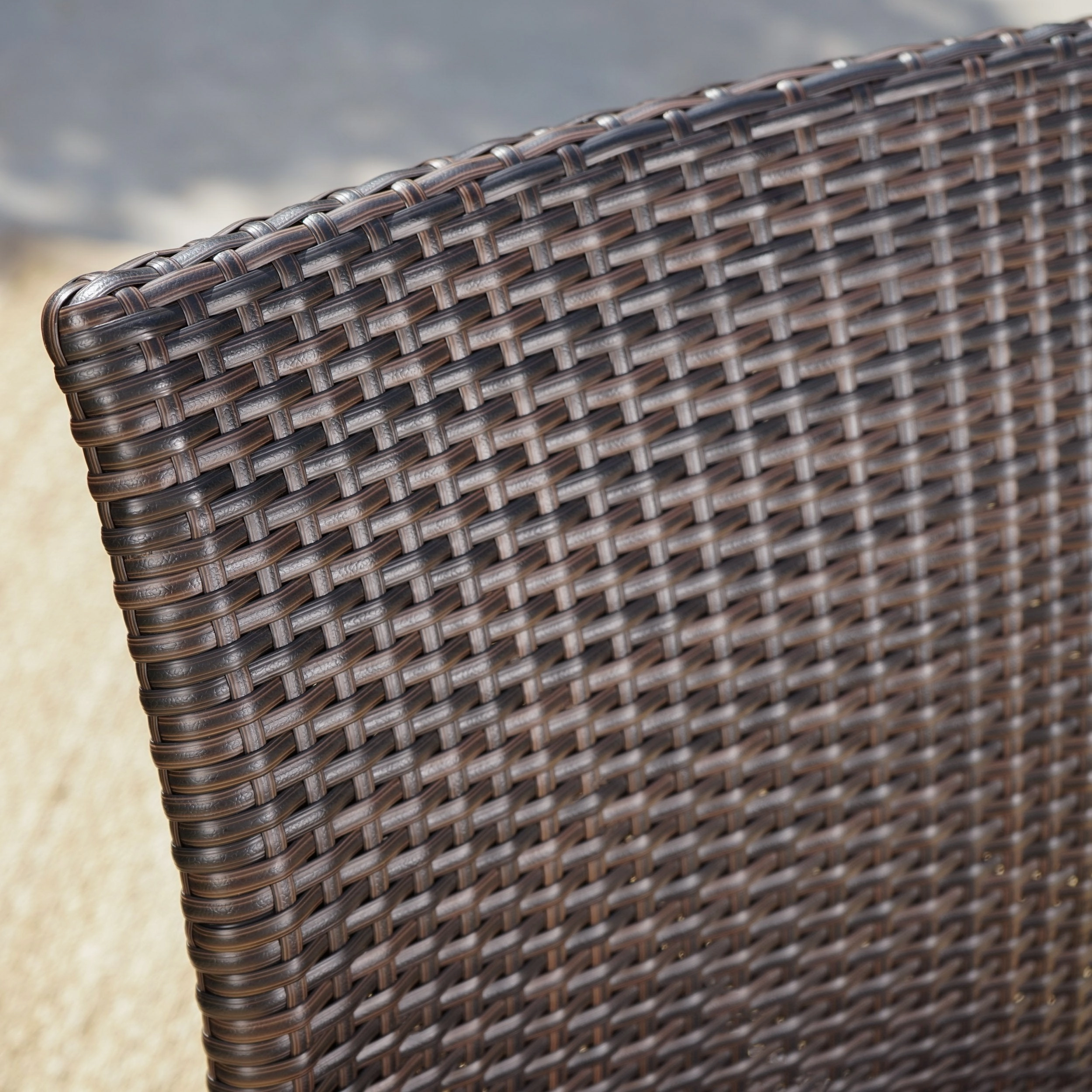 Outdoor Wicker Armless Stack Chairs With Aluminum Frame - NH132103