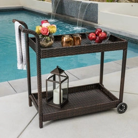 Outdoor Wicker Bar Cart - NH756592 outdoor lounge chair, patio sofa