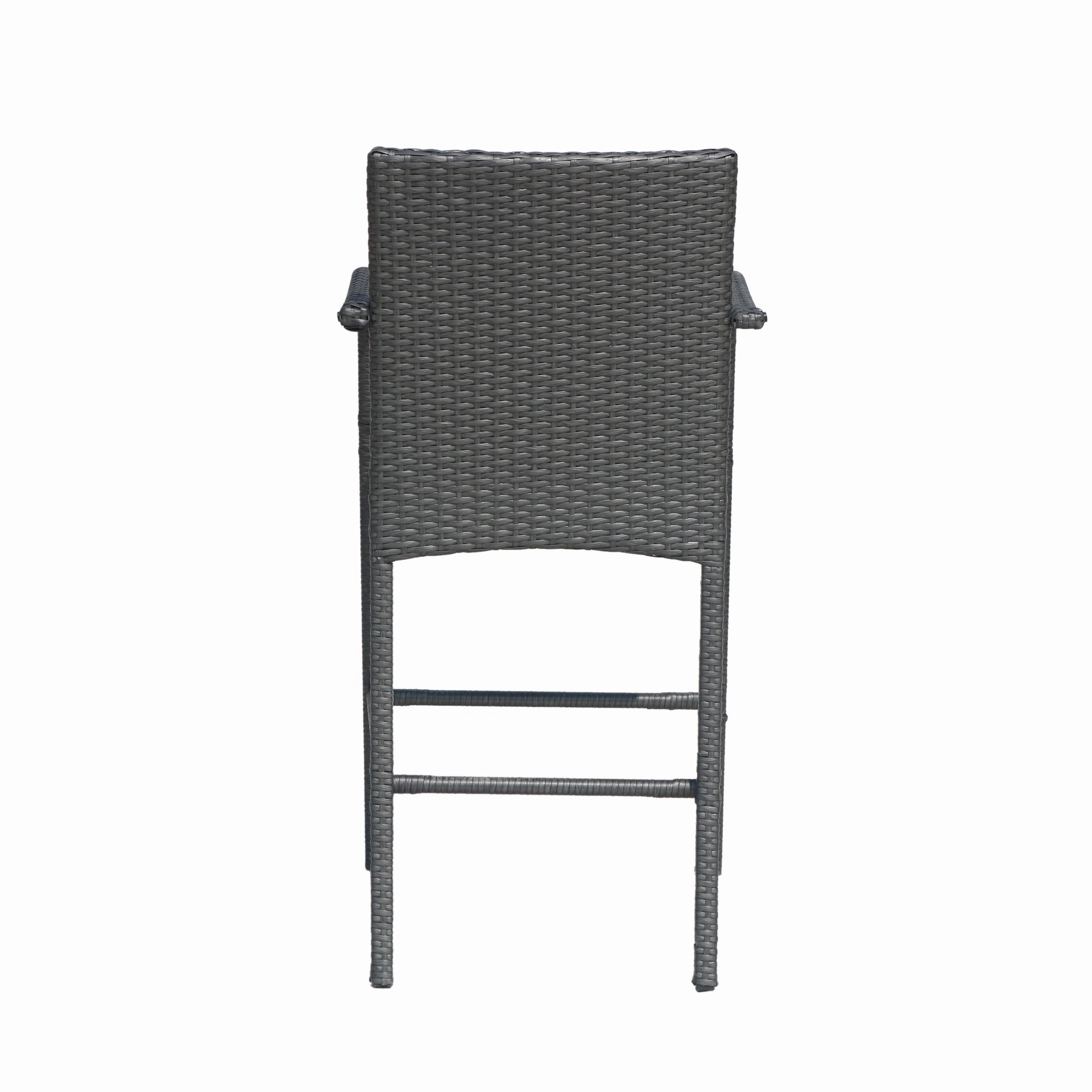 Outdoor Wicker Barstool Chair (Set of 2) - NH243113