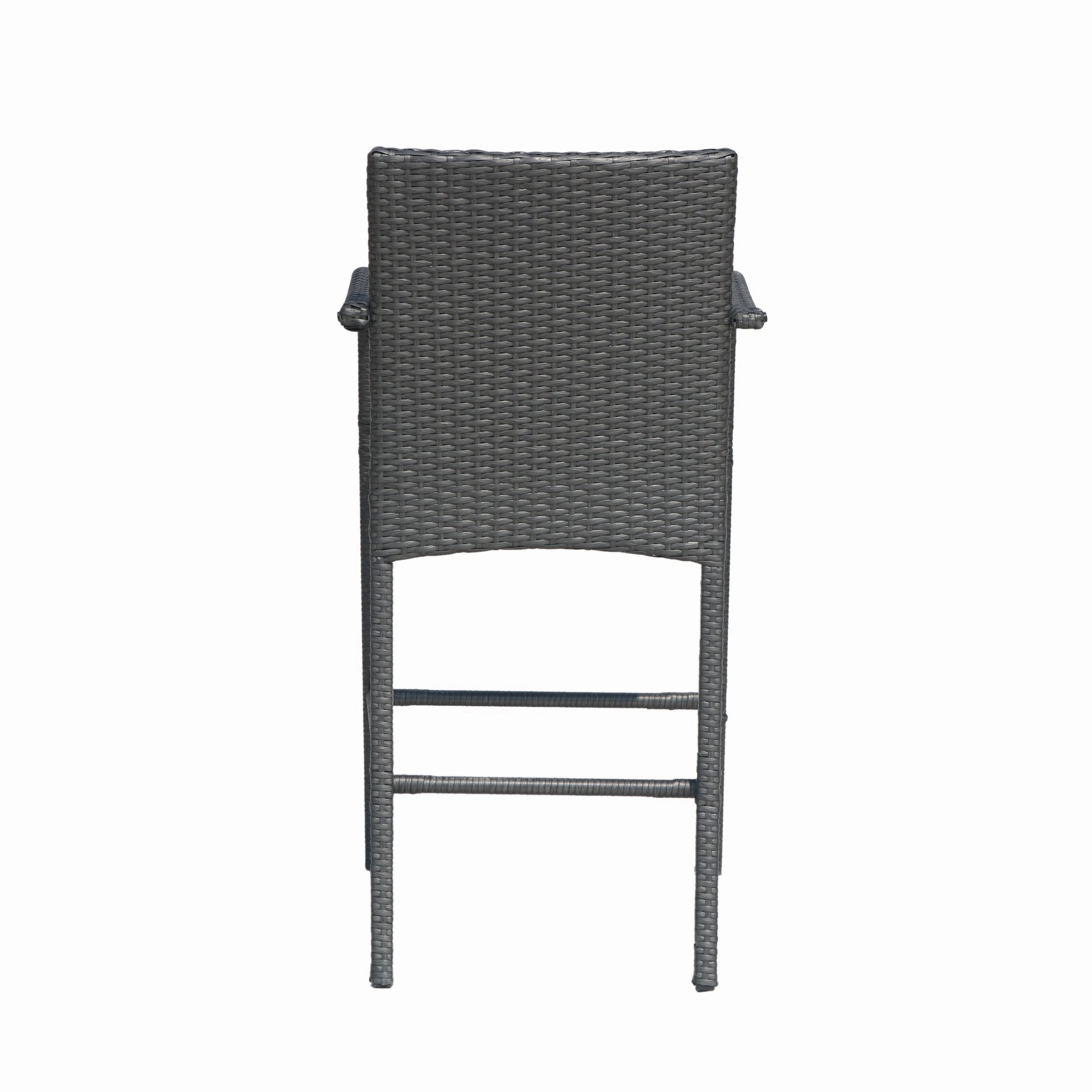 Outdoor Wicker Barstool Chair (Set of 2) - NH243113