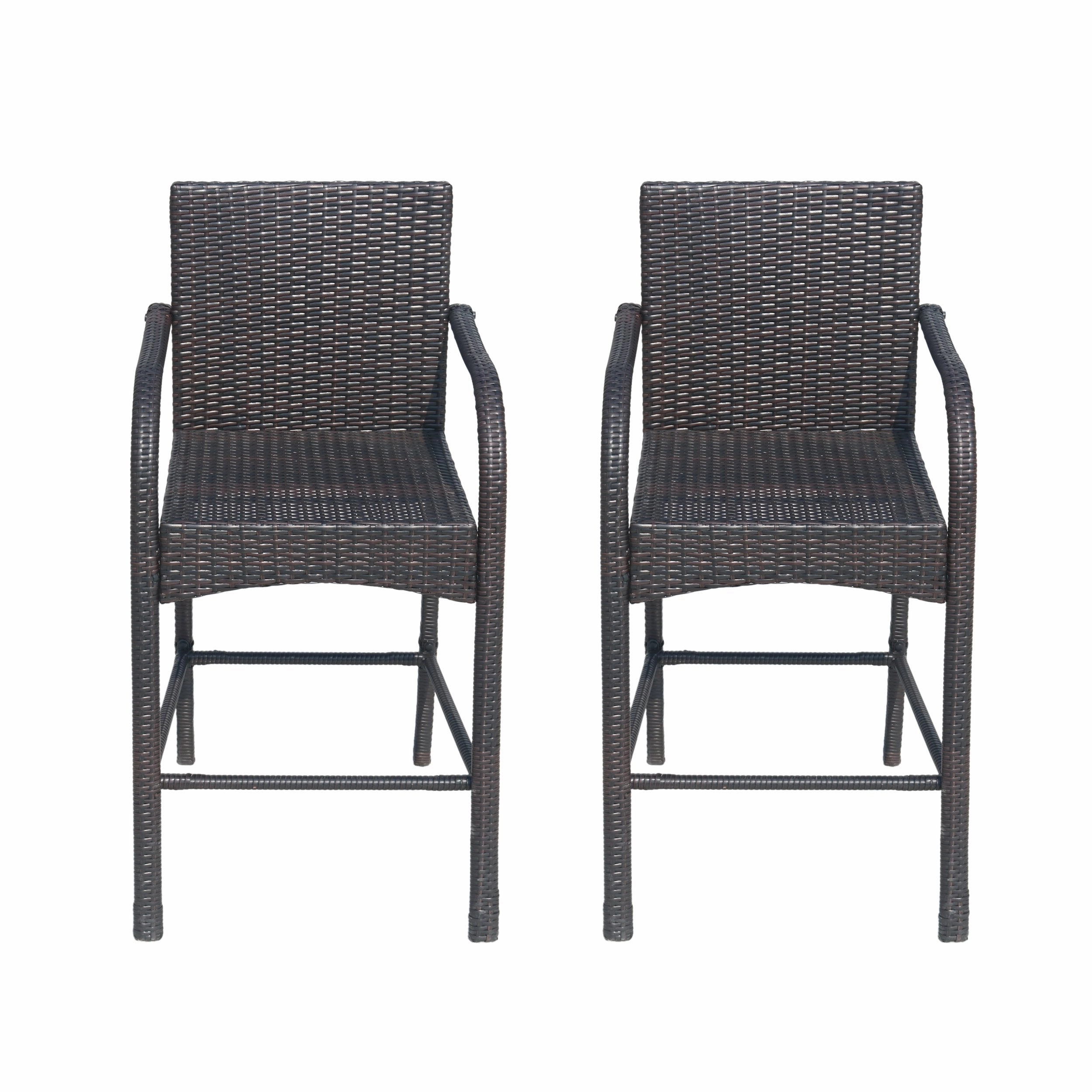 Outdoor Wicker Barstool Chair (Set of 2) - NH243113