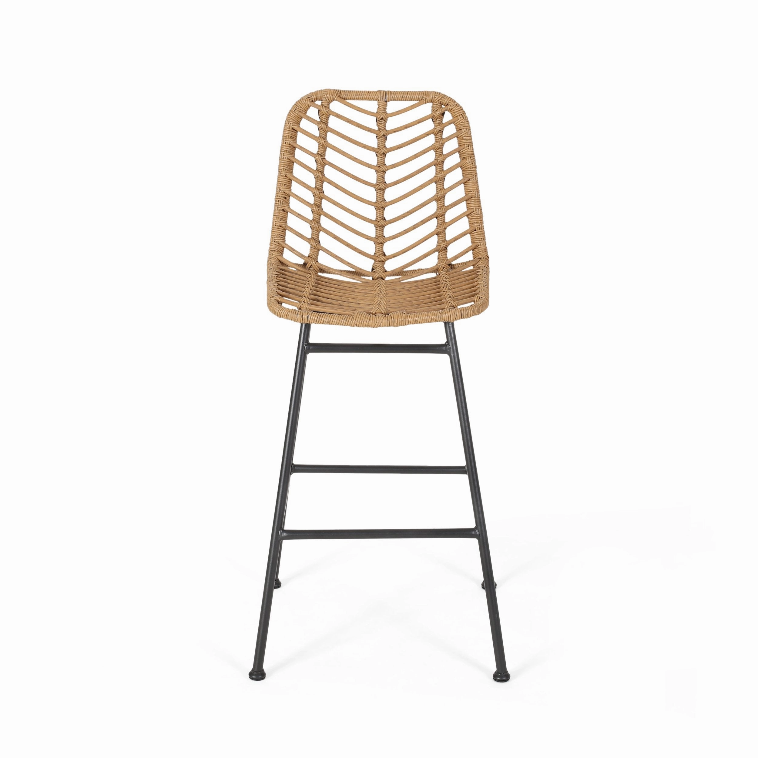 Outdoor Wicker Barstools (Set of 2) - NH189903