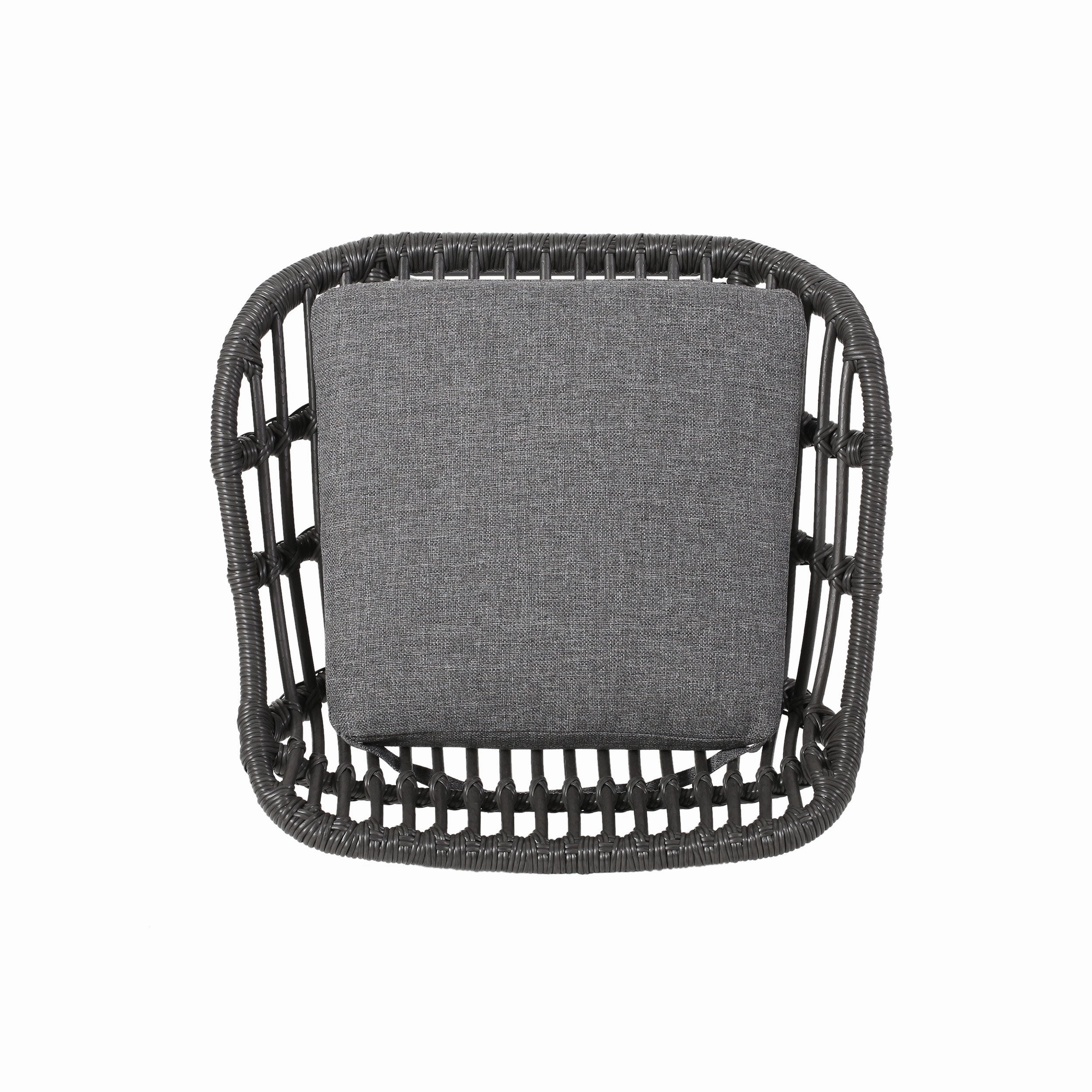 Outdoor Wicker Barstools with Cushions (Set of 4) - NH950013
