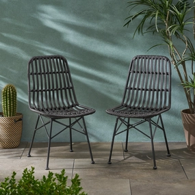 Outdoor Wicker Dining Chair (Set of 2) - NH199903 outdoor lounge chair, patio sofa