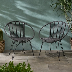 Outdoor Wicker Dining Chairs (Set of 2) - NH589903 outdoor lounge chair, patio sofa