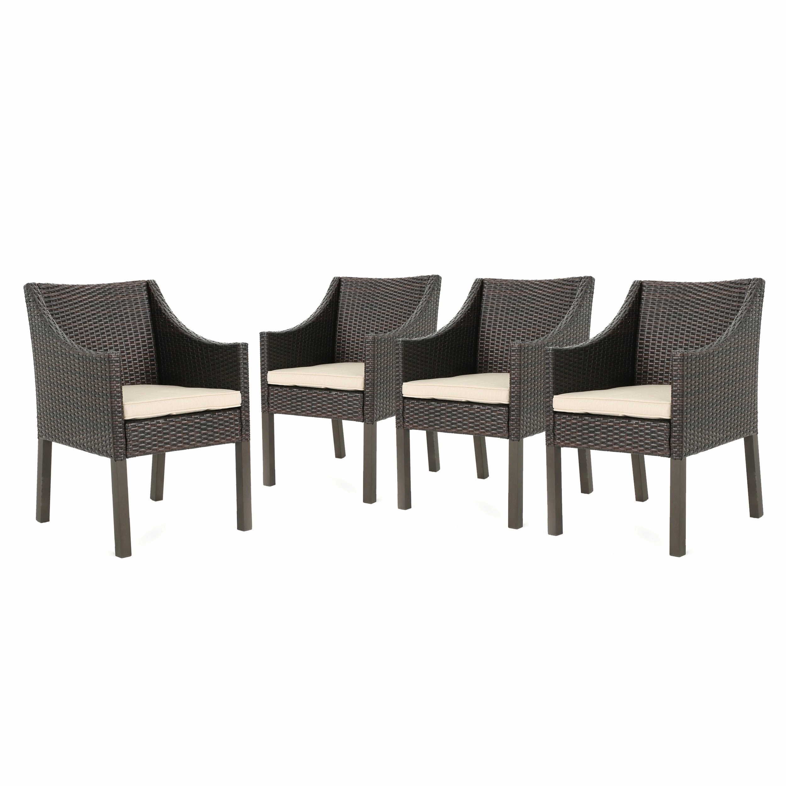 Outdoor Wicker Dining Chairs with Water Resistant Cushions (Set of 4) - NH958303 outdoor lounge chair, patio sofa