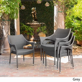 Outdoor Wicker Stacking Chairs (Set of 4) - NH182103 outdoor lounge chair, patio sofa