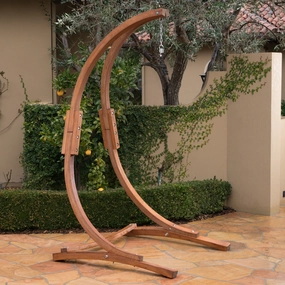 Outdoor Wood Hammock Chair Stand - NH299303 outdoor furniture, garden bench