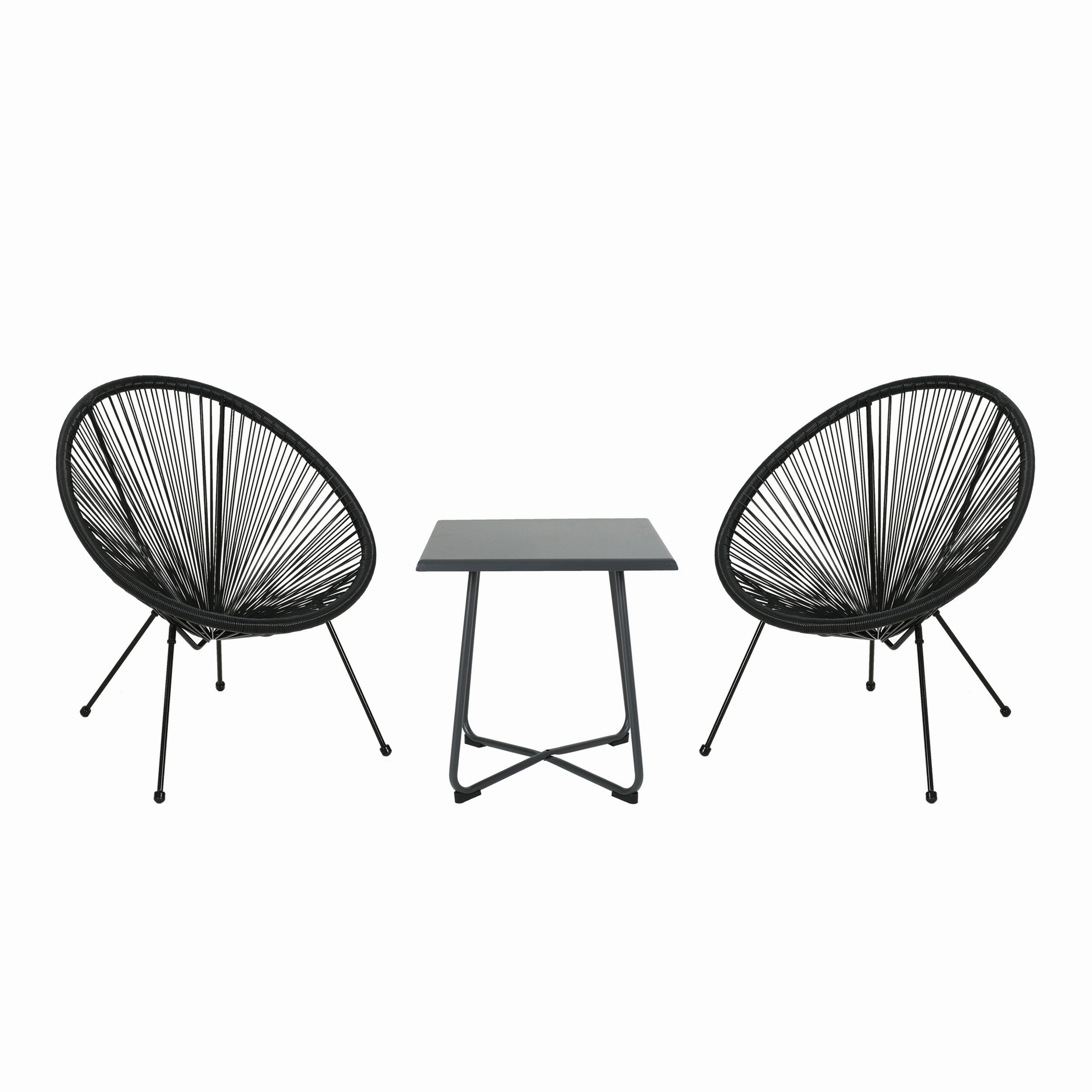 Outdoor Woven 3 Piece Chat Set - NH094903