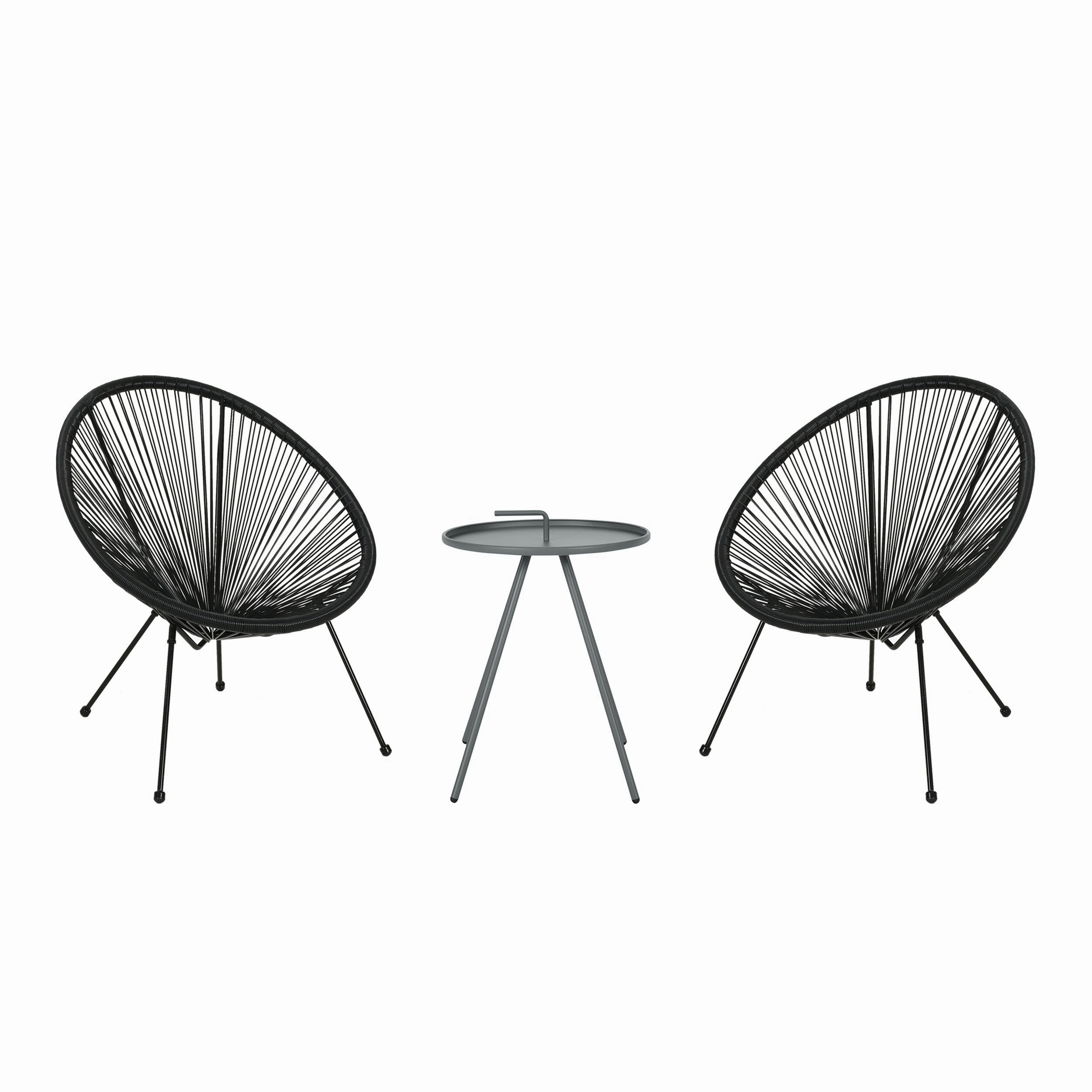 Outdoor Woven 3 Piece Chat Set - NH884903