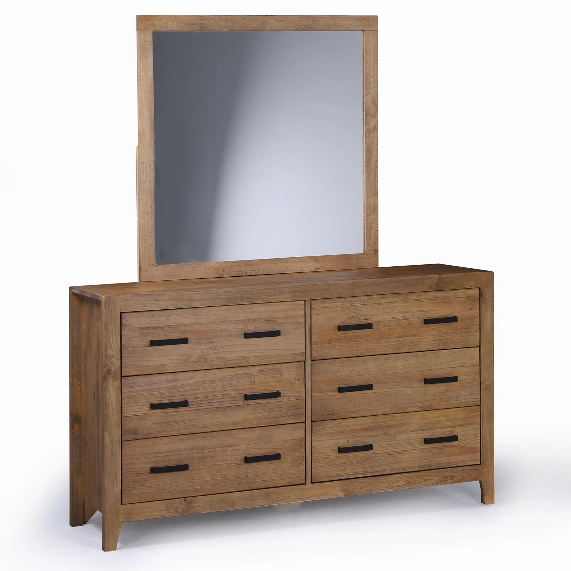 Palm Harbour 6 Drawer Dresser - Rustic Natural