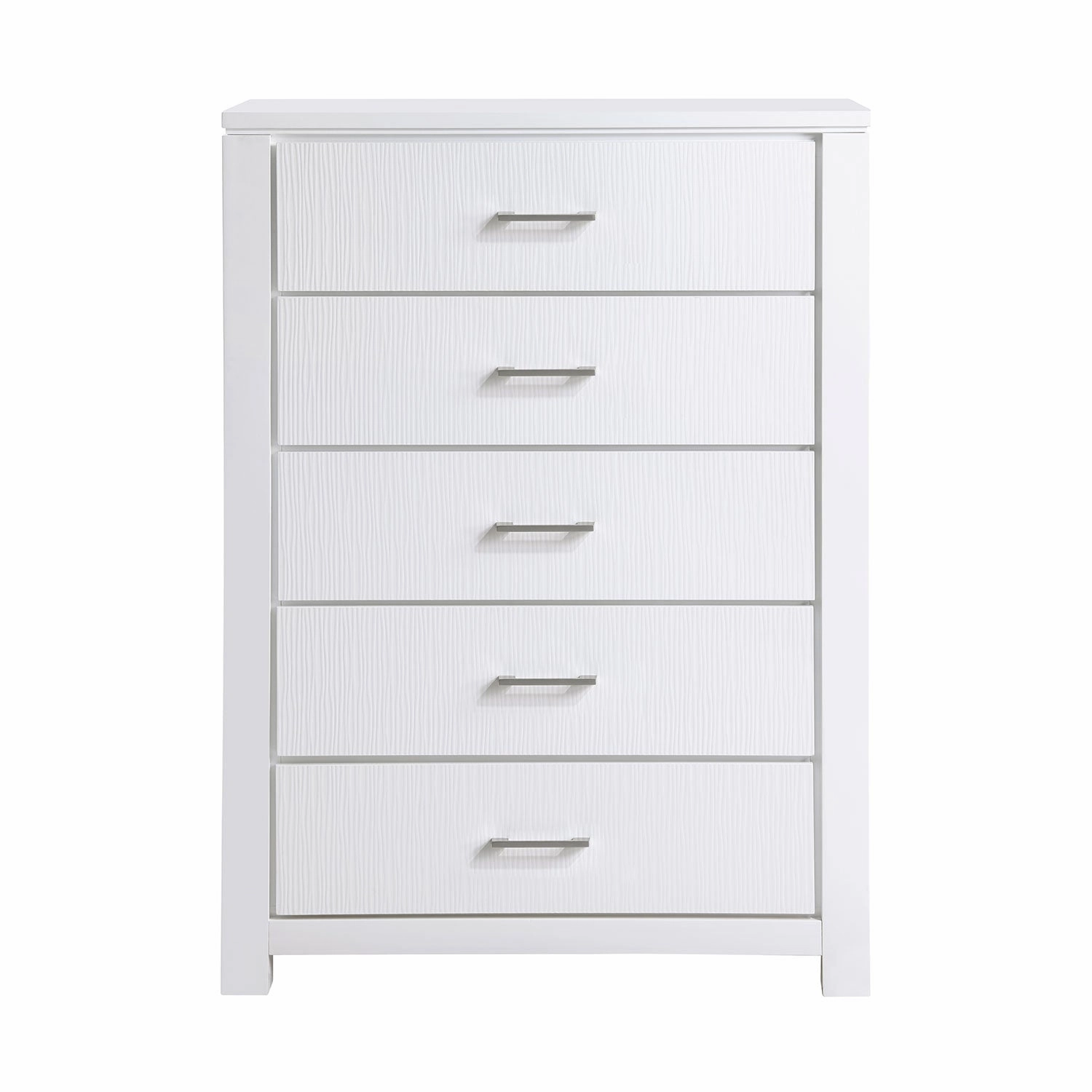 Paris 5-Drawer Chest - White