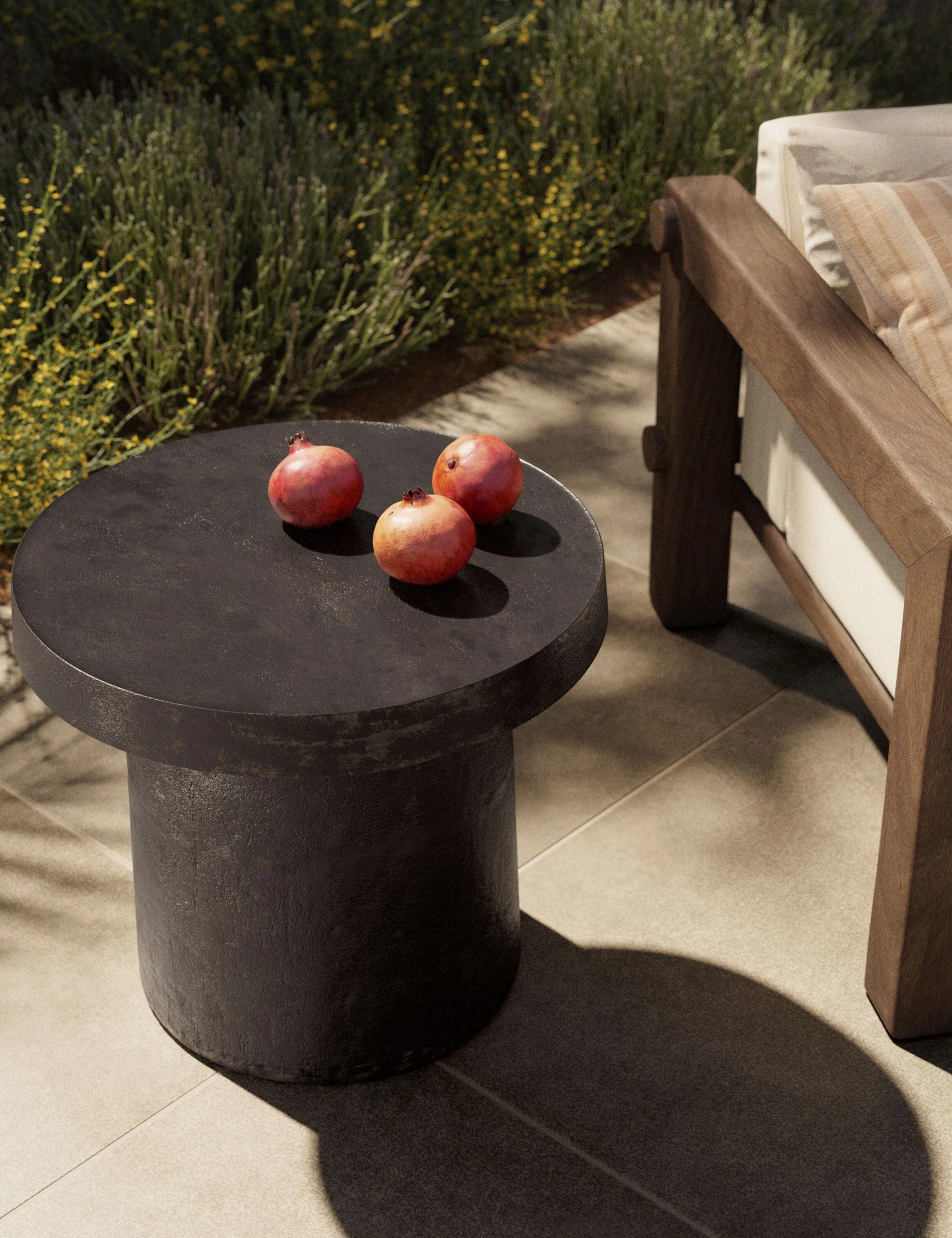 Paz Indoor / Outdoor Round Side Table by Amber Lewis x Four Hands