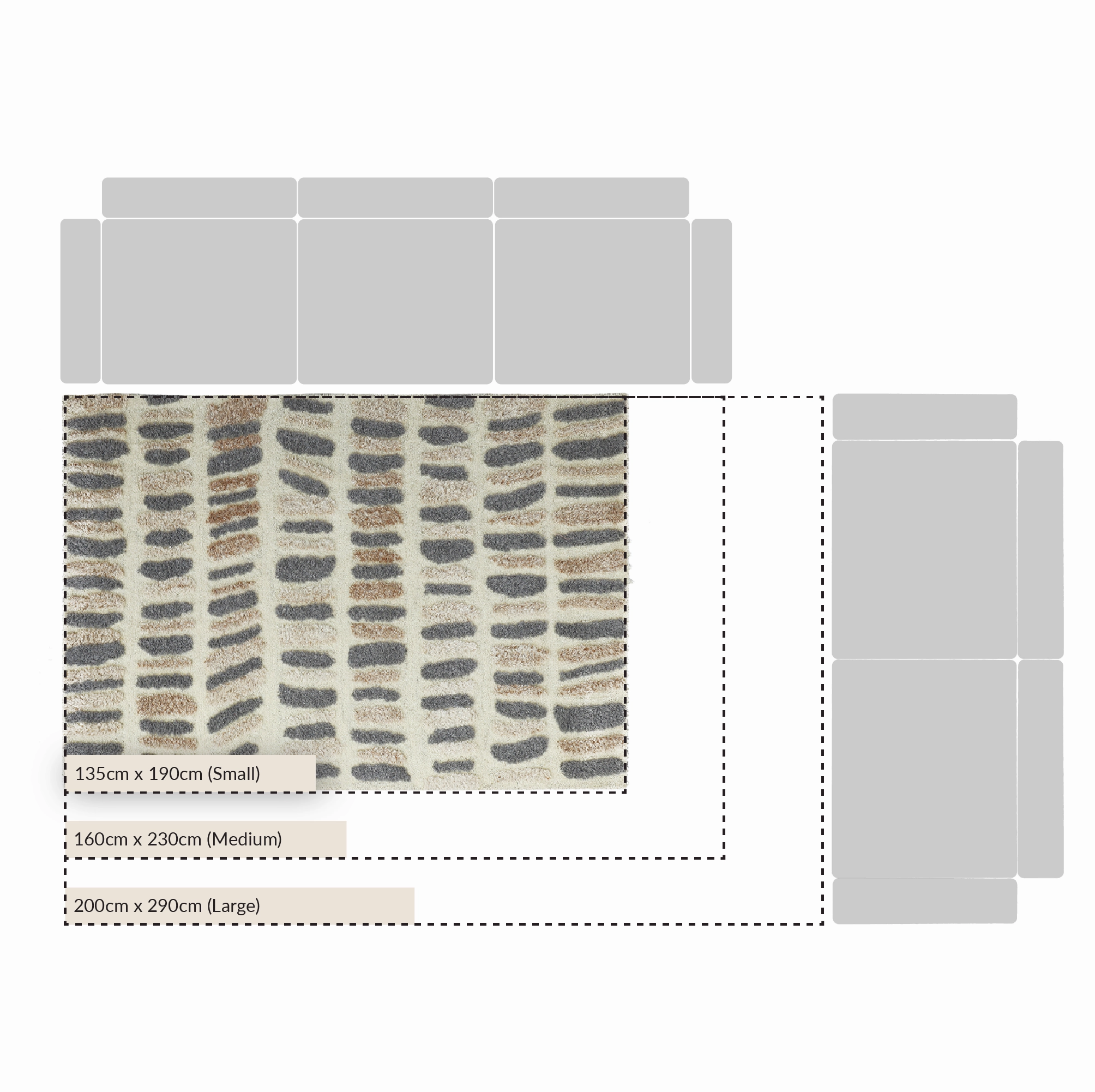 Pebble Hand Tufted New Zealand Wool Rectangular Rug