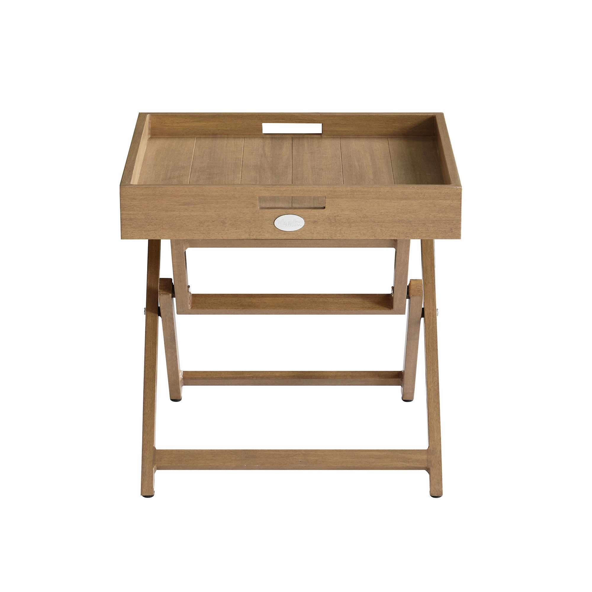 Pedra Aluminium Outdoor Side Tray Table, Natural