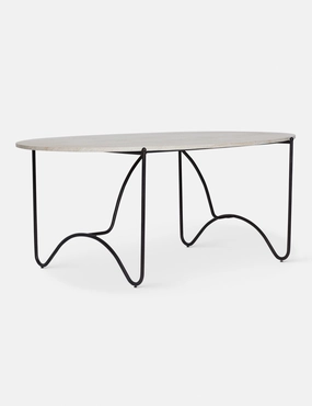 Peggy Outdoor Oval Dining Table by Sarah Sherman Samuel
