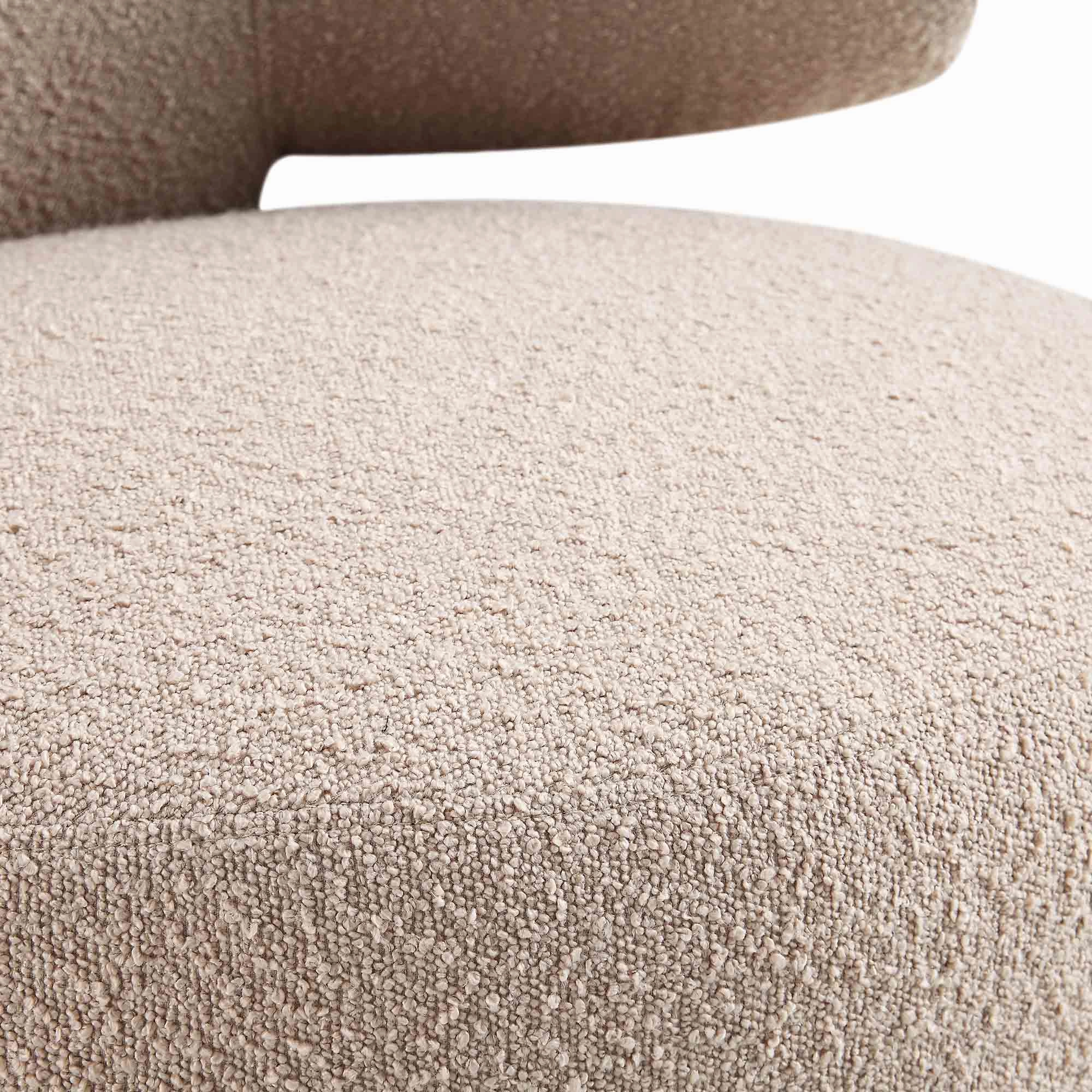Penn Taupe Boucle Wing Back Accent Chair