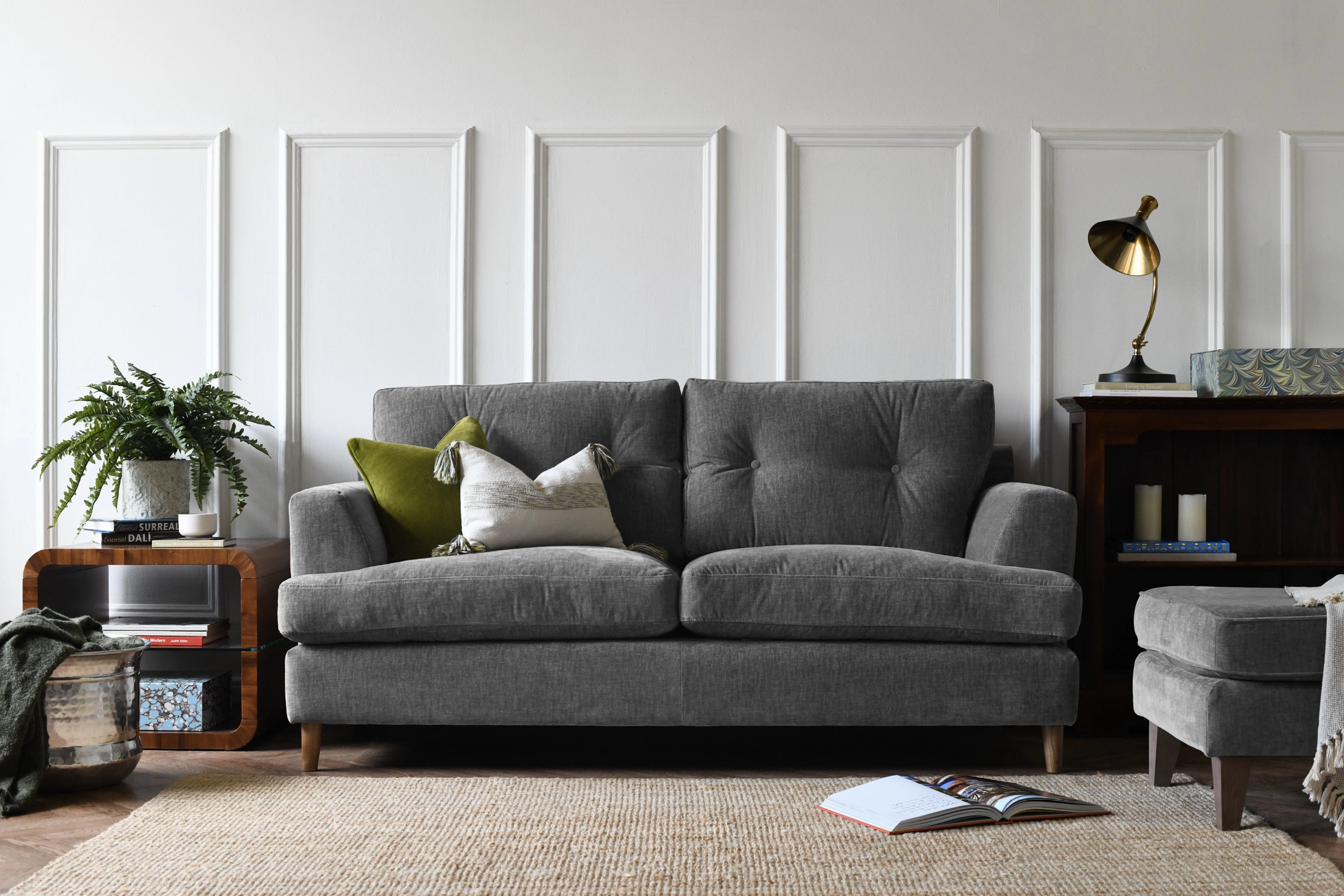 Percy | 3 Seater Sofa | Brunswick Slate Grey