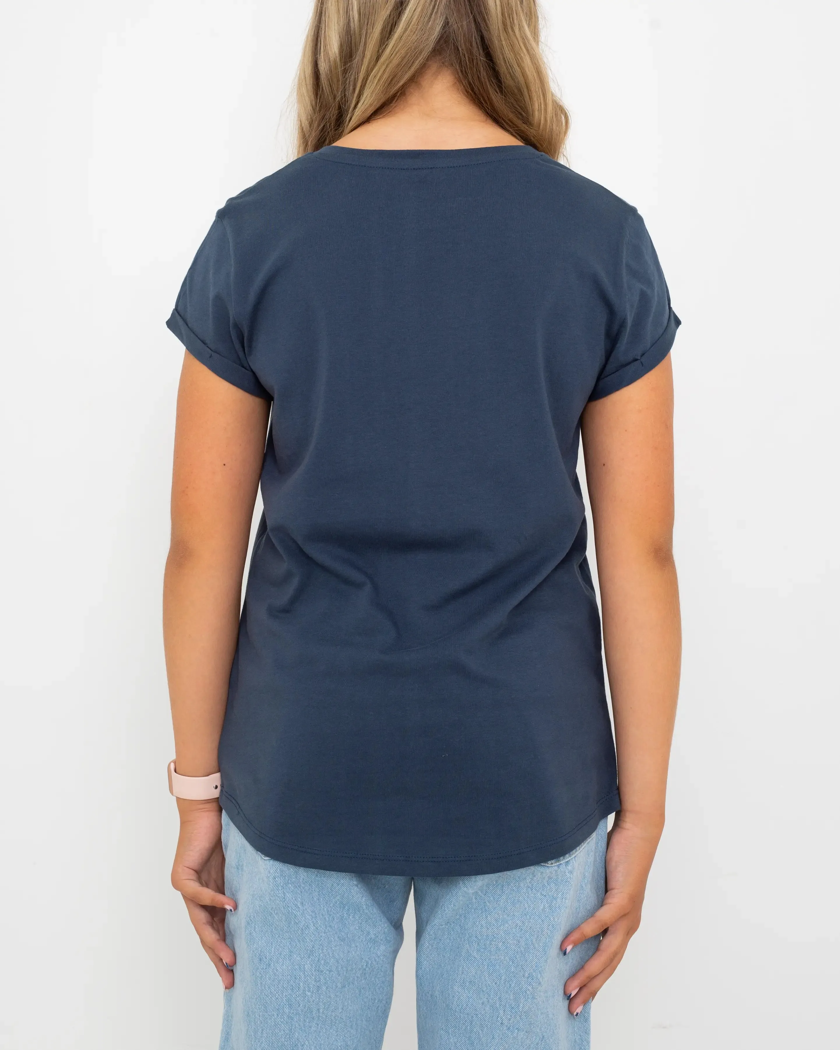Polzeath T-Shirt in Denim Blue