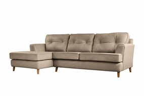 Poppy | Chaise Sofa Option 2 | Milton Mushroom