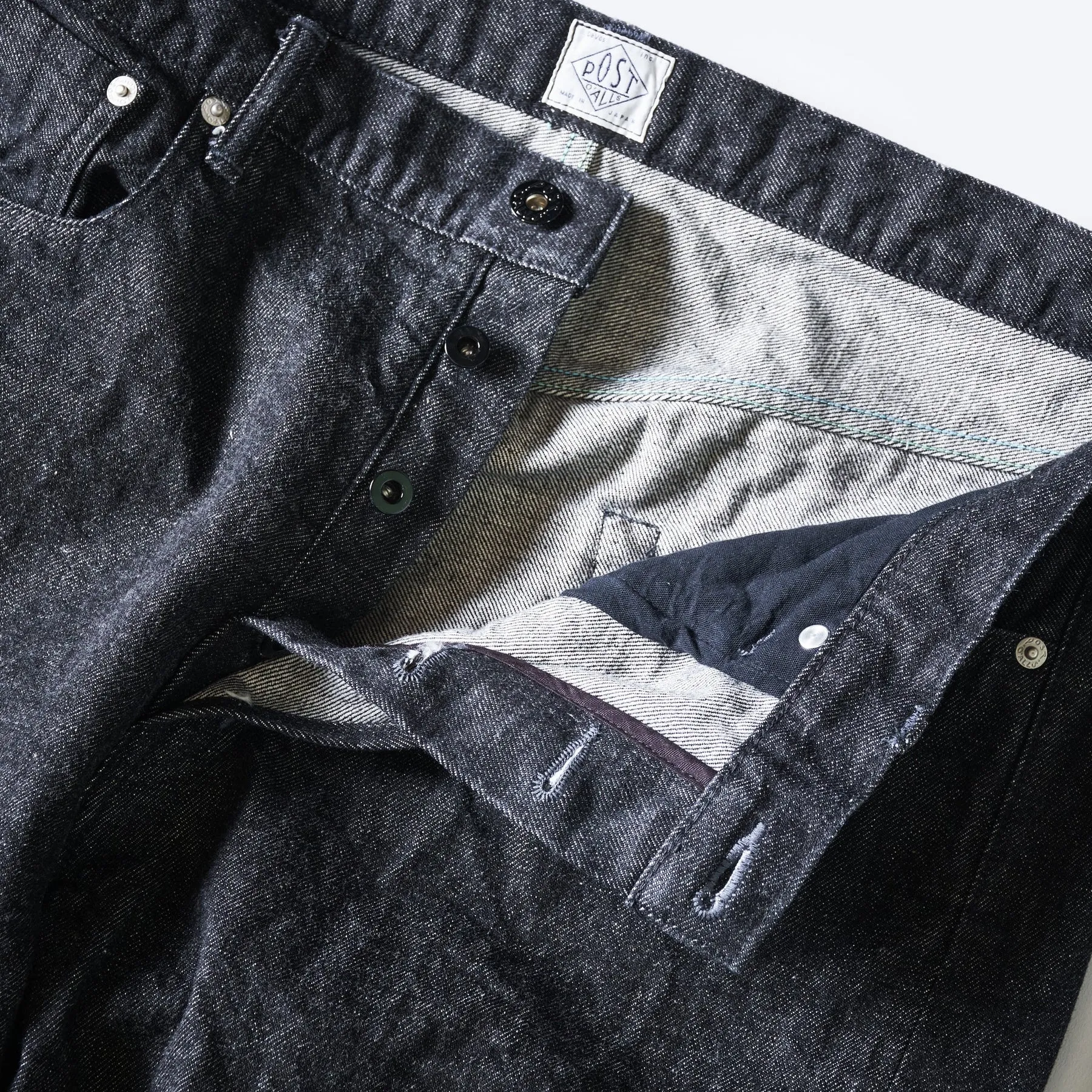 Post O'Alls No.1 Five Pocket 12 oz. selvedge - Black