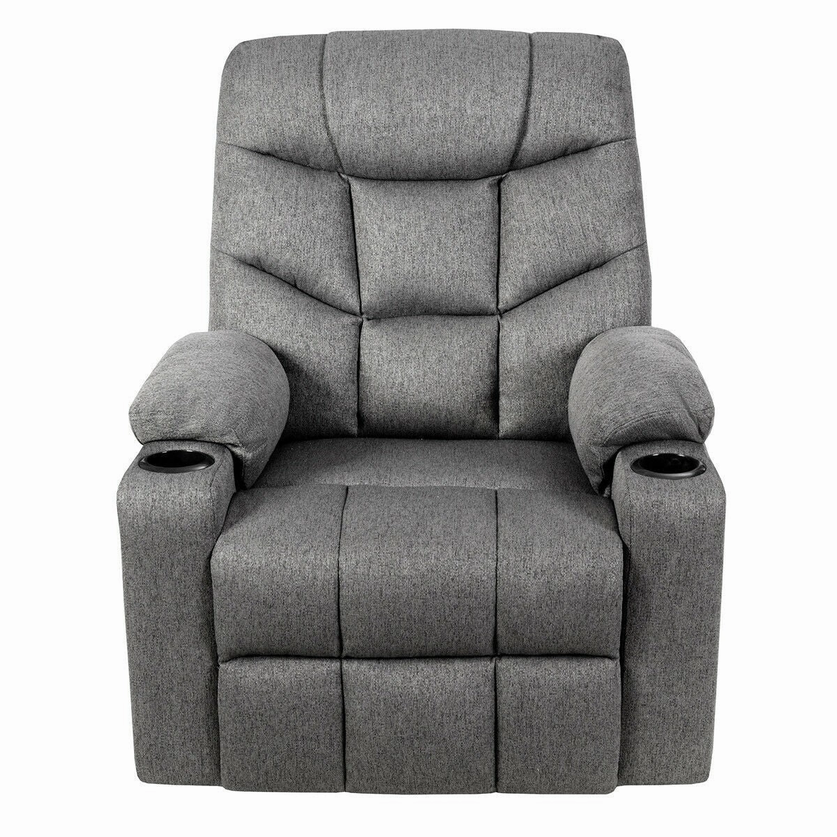 Power Lift Chair w/ 8 Point Massage & Lumbar Heat & 2 Side Pockets Cup Holders USB Charge Port sectional sofa, corner couch