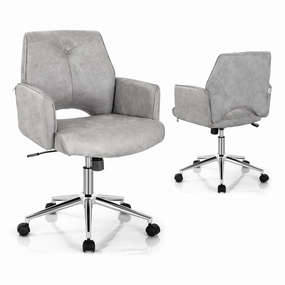 PU Leather Leisure Armchair Swivel Accent Chair with Upholstered and Rocking Function sectional sofa, corner couch