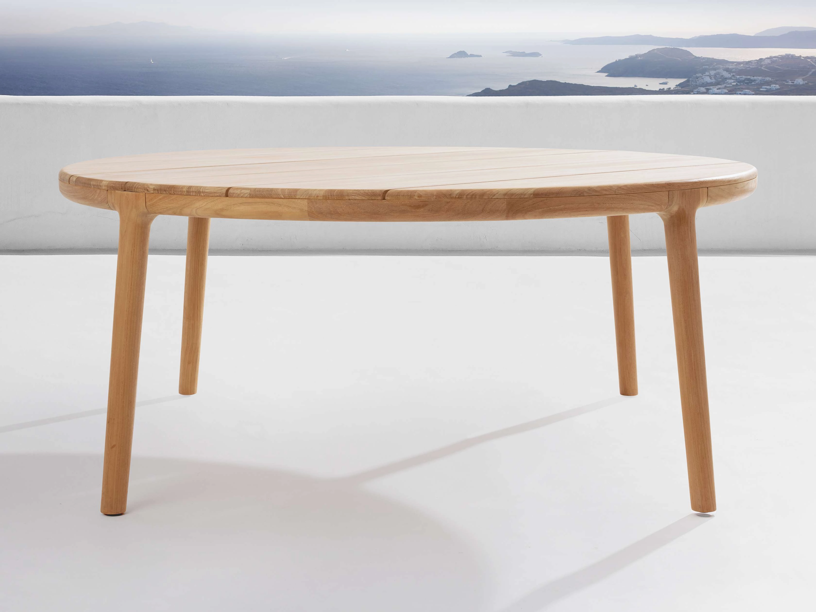 Puglia Outdoor Teak Round Dining Table