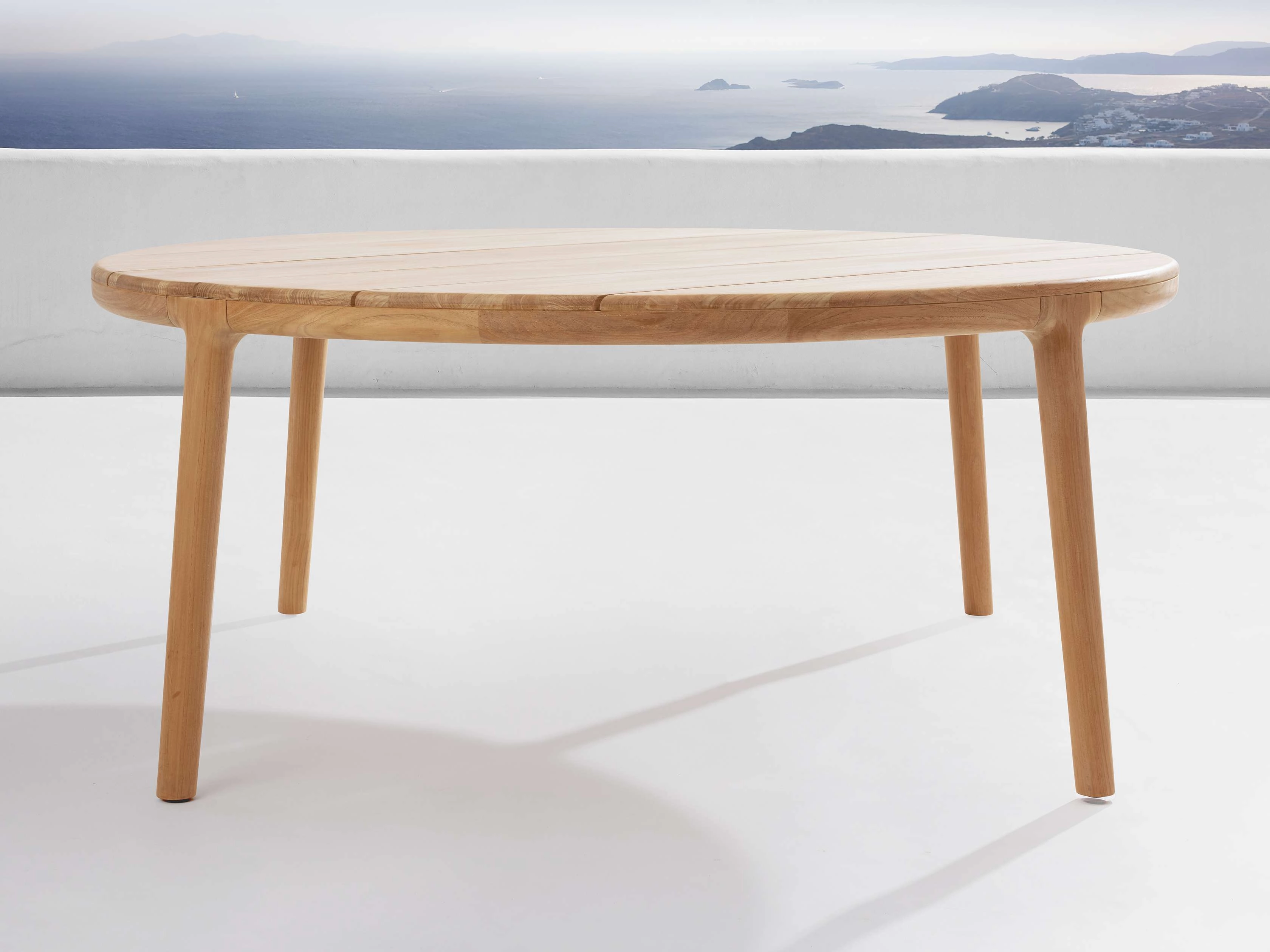 Puglia Outdoor Teak Round Dining Table
