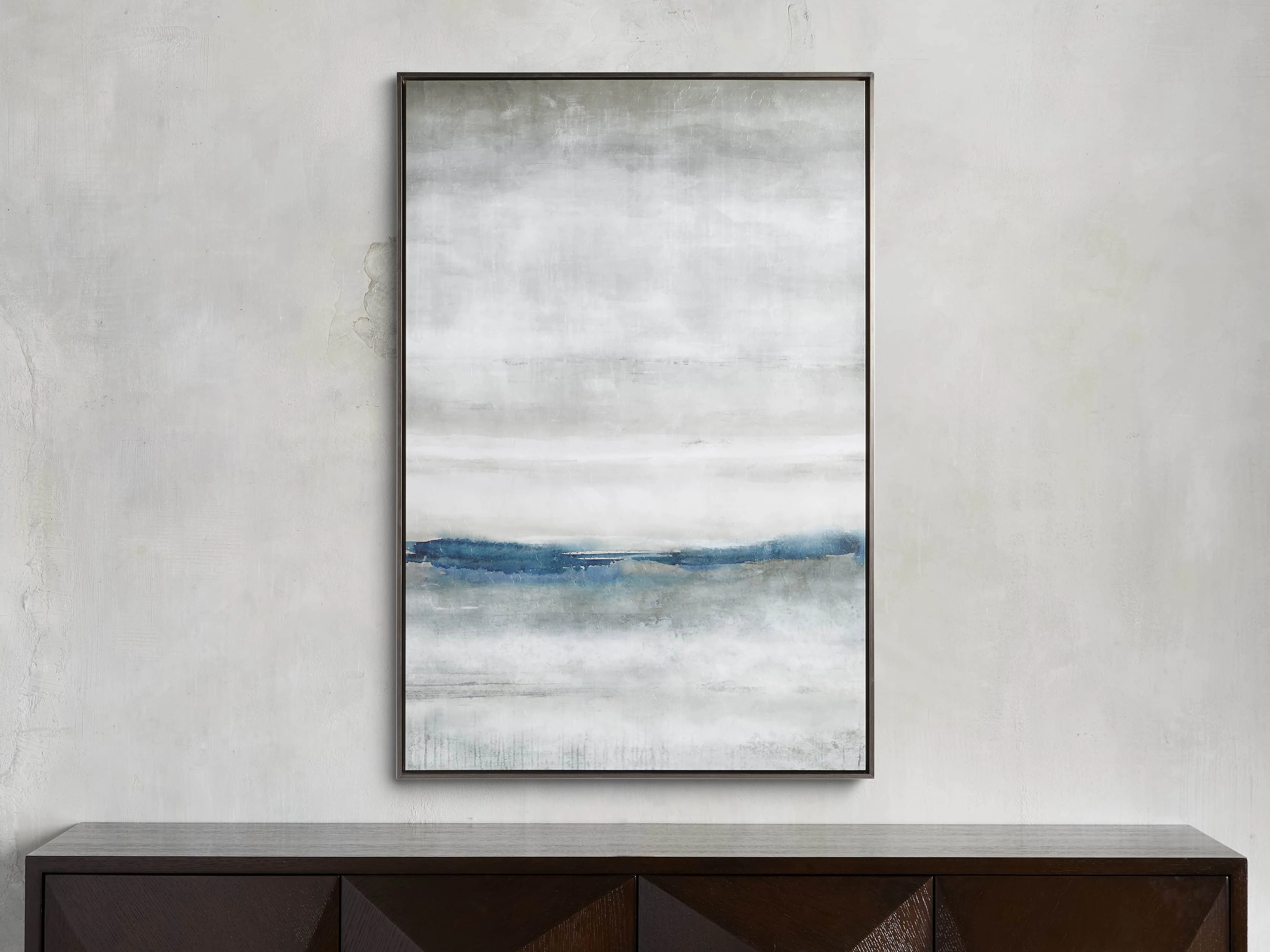 Rain At Sea Framed Print
