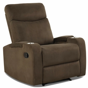 Recliner Chair with Cup Holders, Fabric Reclining Chair Manual Recliner Chair sectional sofa, corner couch