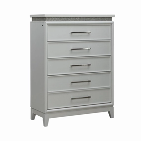 Reflections 5-Drawer Chest - White