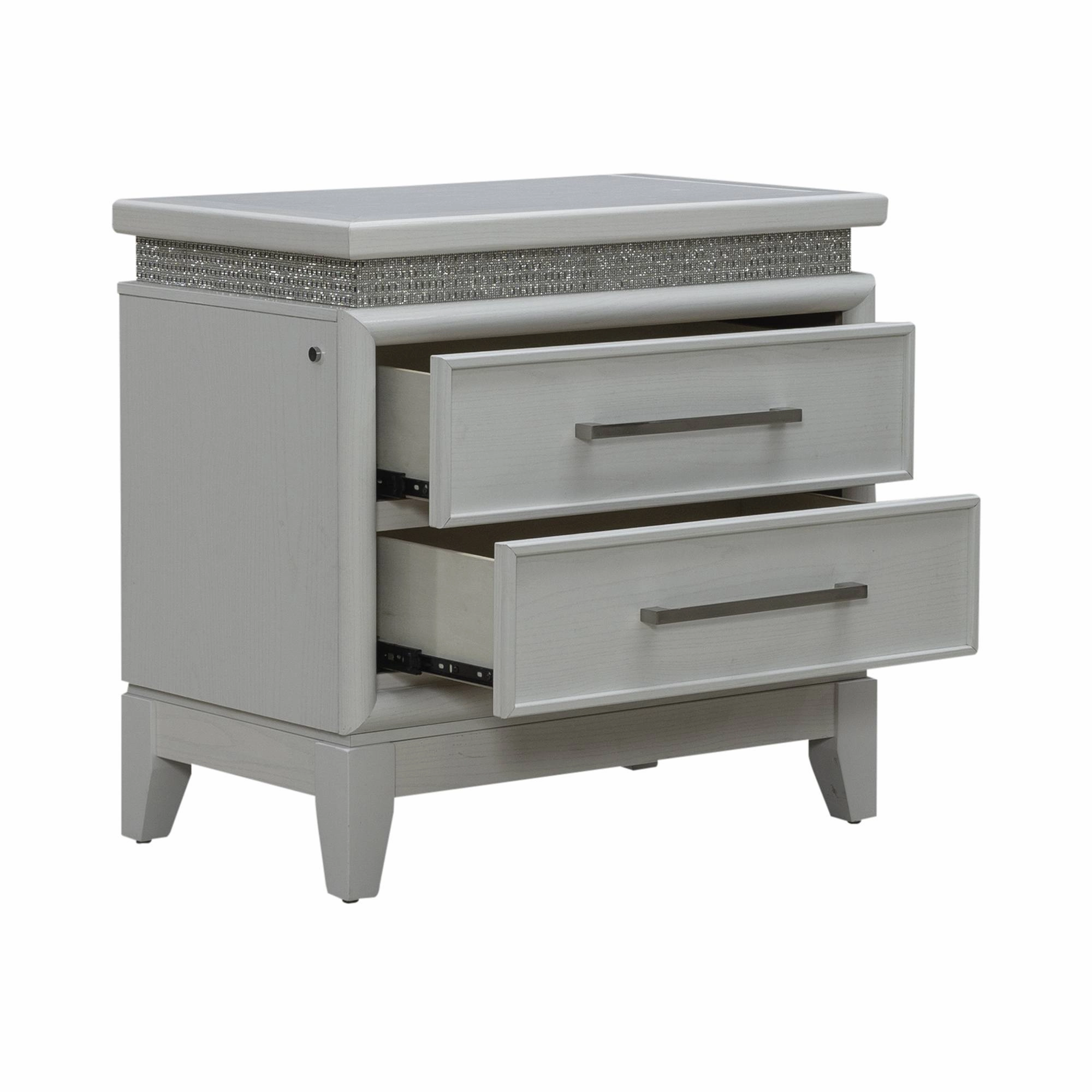 Reflections Night Table - White