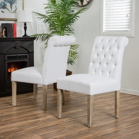 Roll Back Off-White Dining Chairs (Set of 2) - NH206112 kitchen accessories, table linens