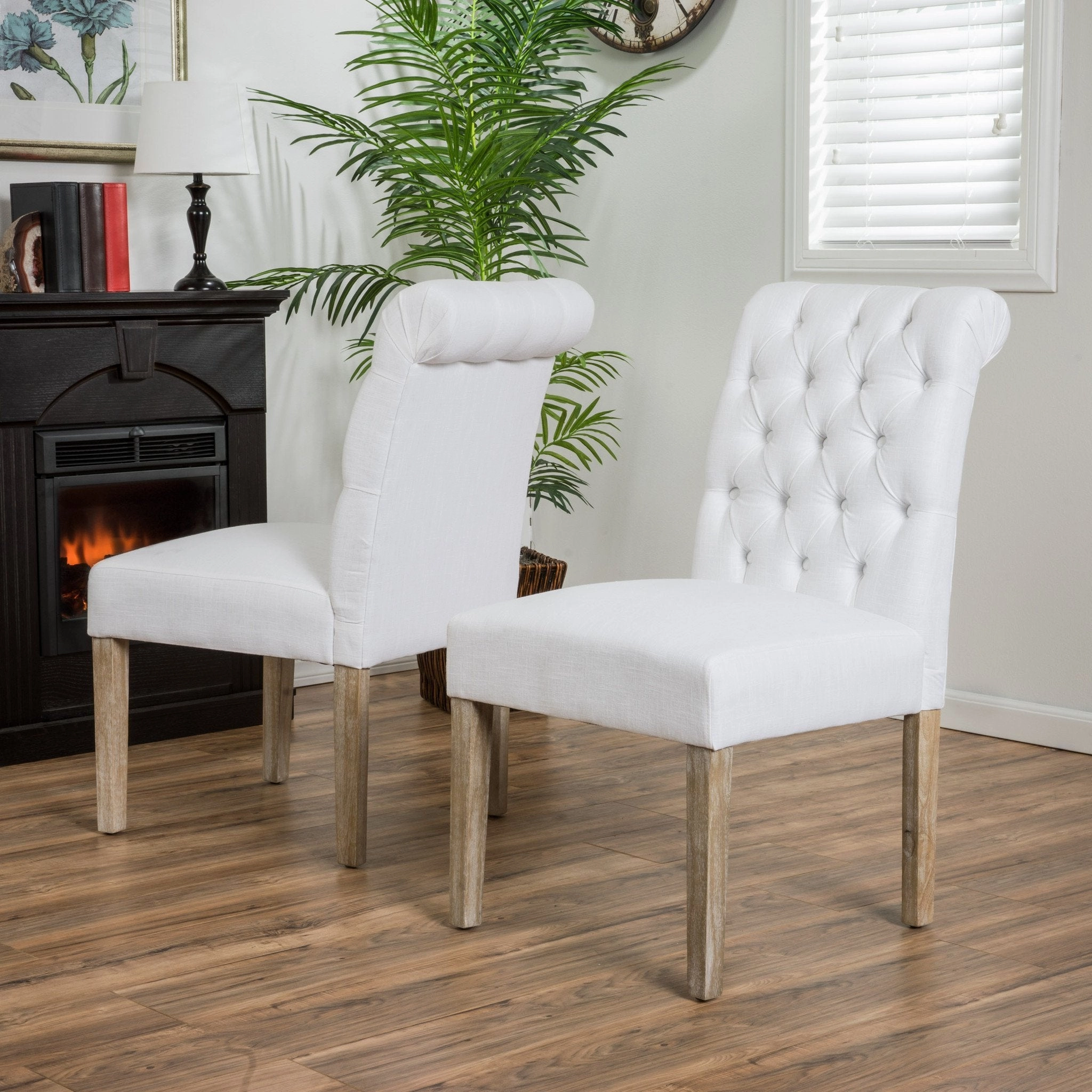 Roll Back Off-White Dining Chairs (Set of 2) - NH206112 kitchen accessories, table linens