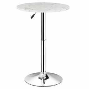 Round Pub Table Height Adjustable, 360 Swivel Cocktail Pub Table kitchen towel, placemats
