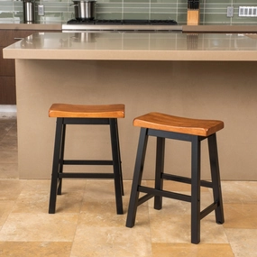 Saddle Wood 24-Inch Counter Stool (Set of 2) - NH620692 kitchen accessories, table linens