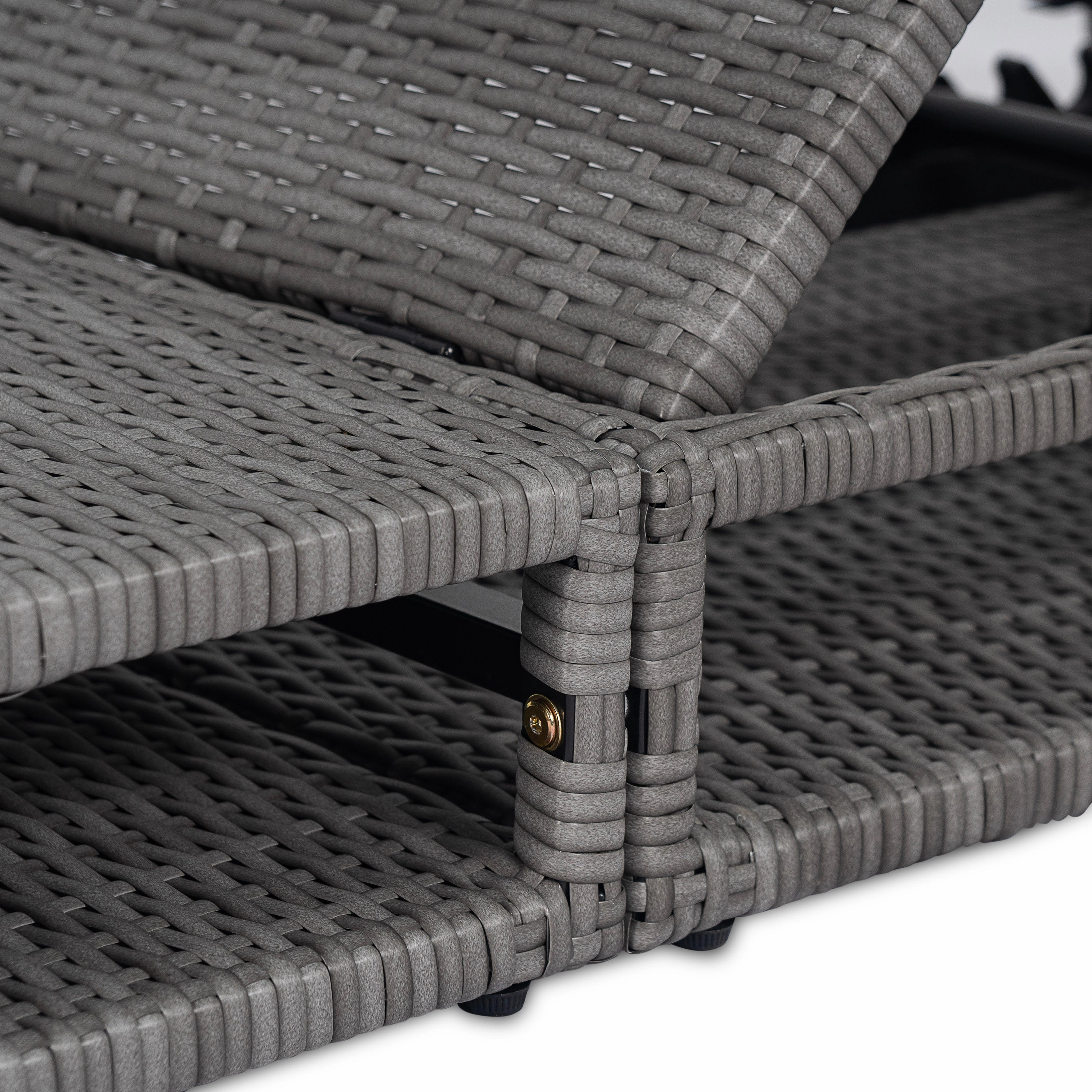 Sancty Outdoor PE Rattan Chaise Lounge